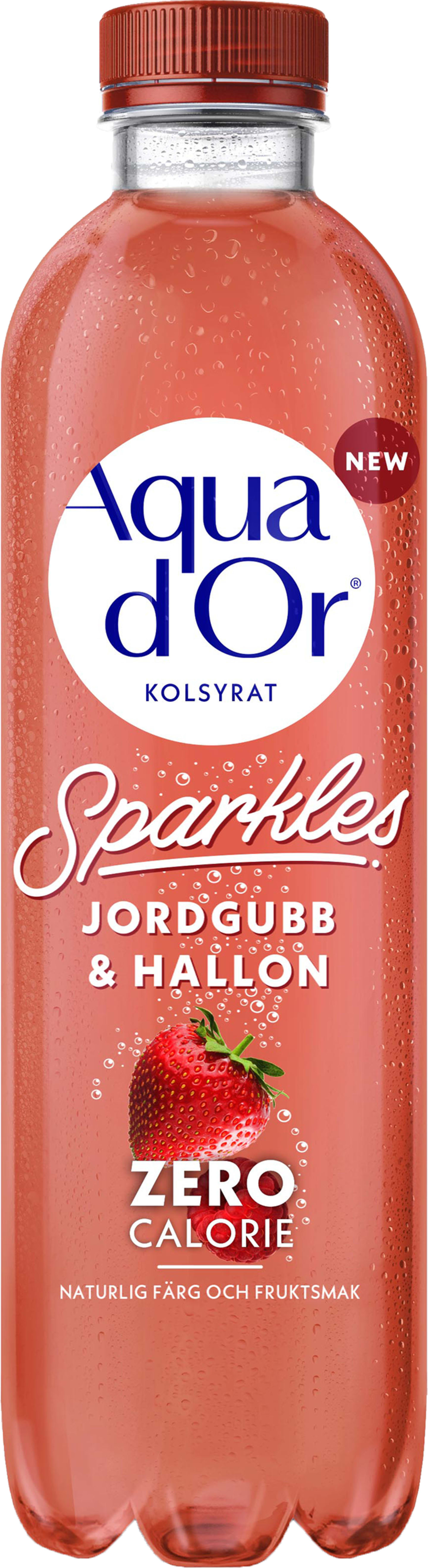 Aquador Sparkles jordgubb hallon 50cl