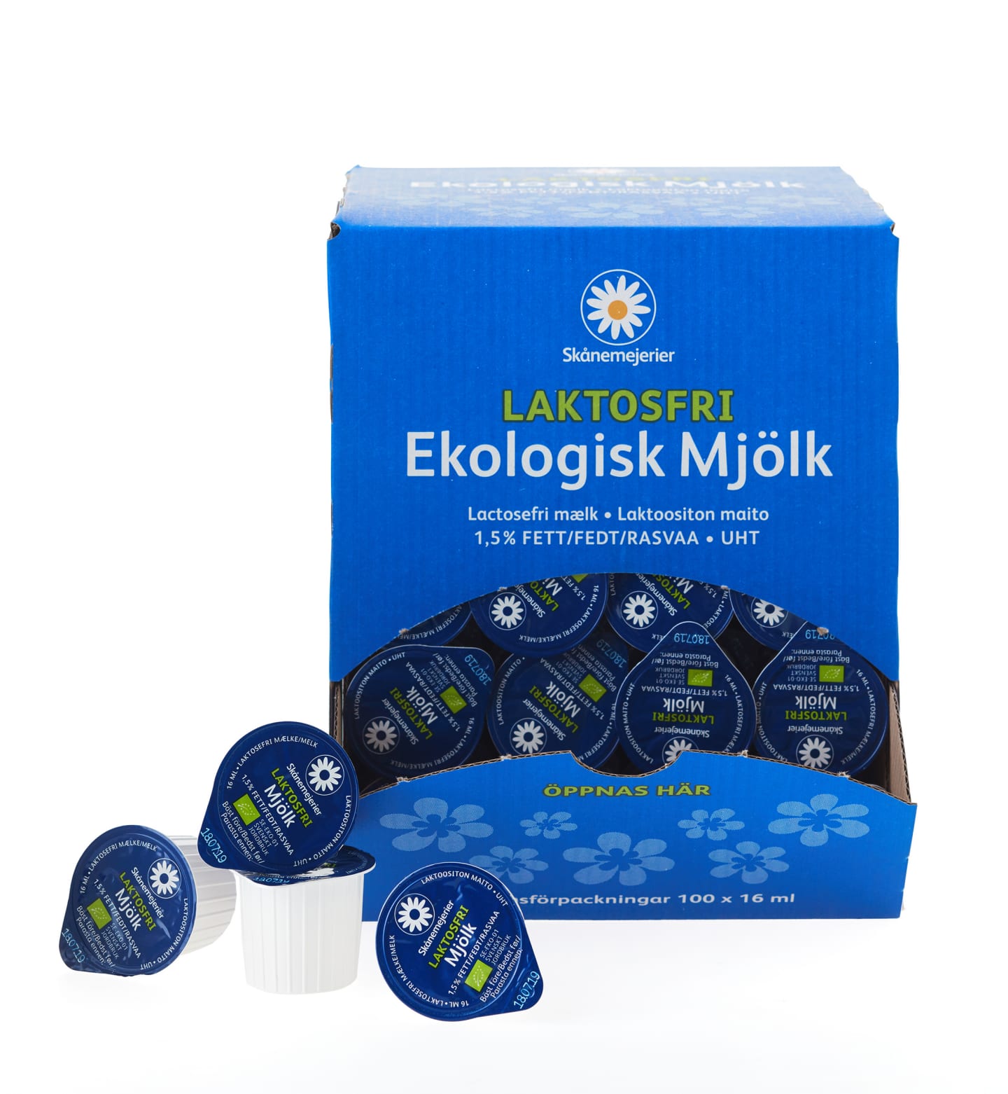 Kaffemjölk laktosfri 1,5% 100x16ml - Bild 1 av 3
