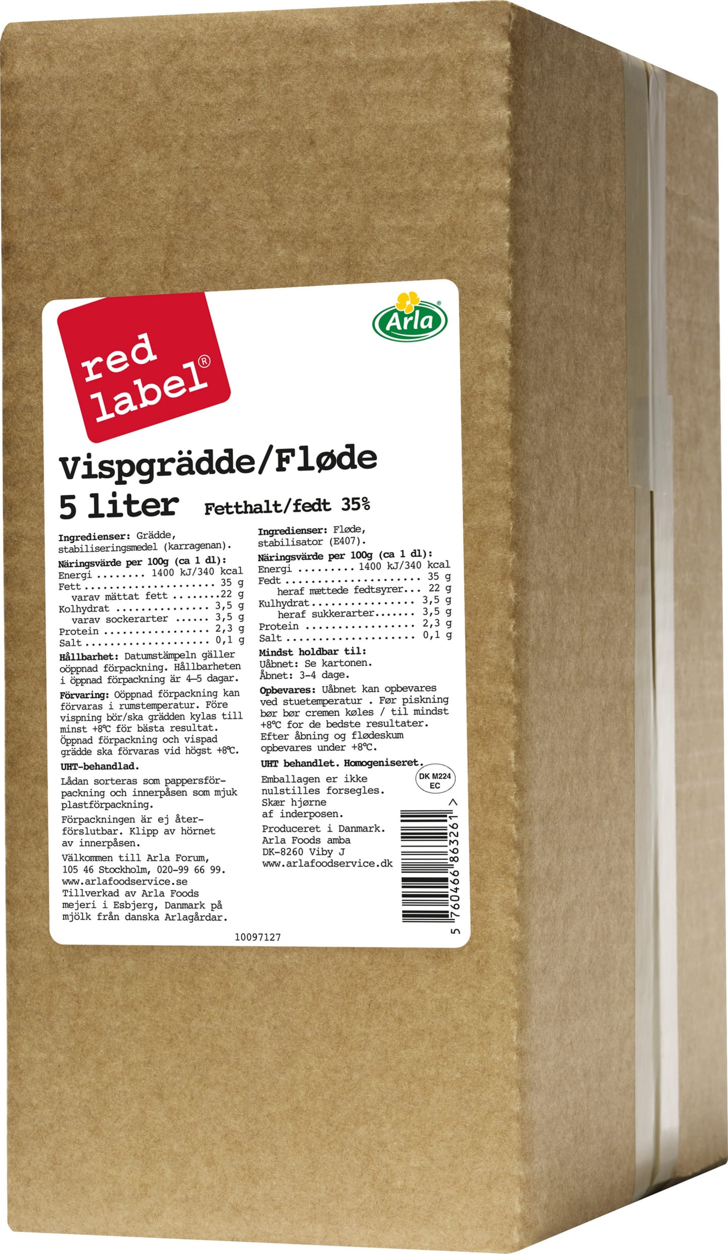 Vispgrädde 35% red label 5L - Bild 1 av 1