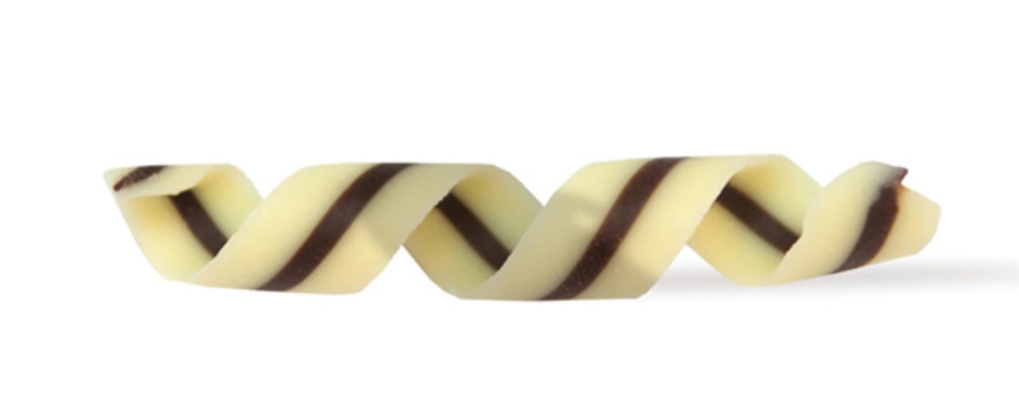 Chokladdekoration Tornado mörk/vit 570st