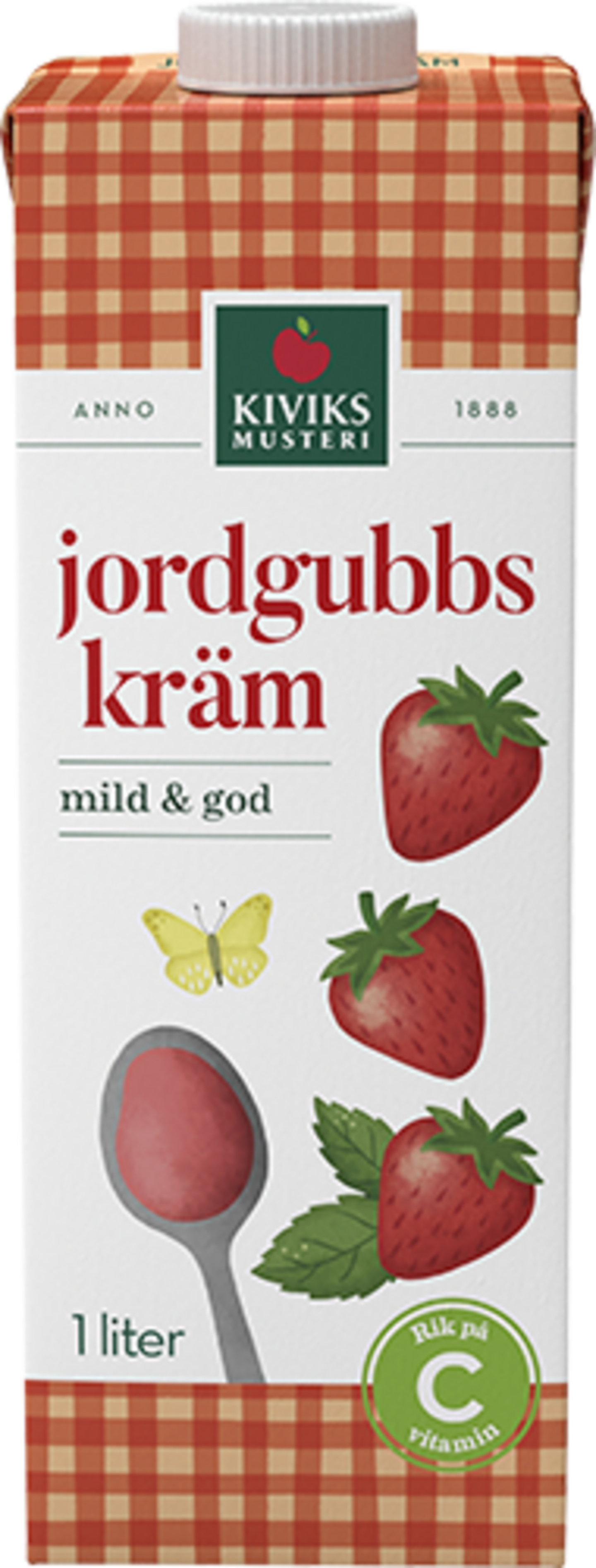 Jordgubbskräm färdig 1L