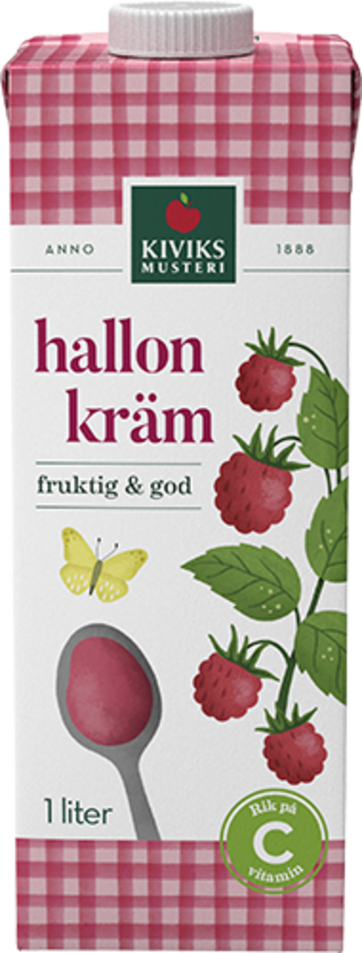 Hallonkräm färdig 1L