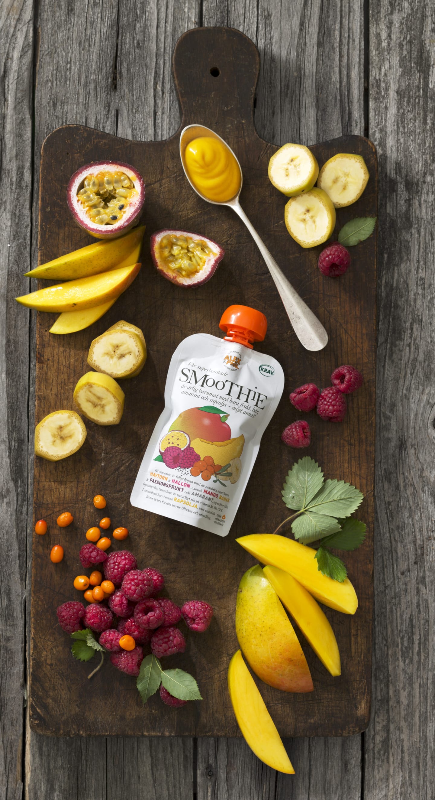 Barnmat smoothie havtorn man lfri 100g - Bild 1 av 2