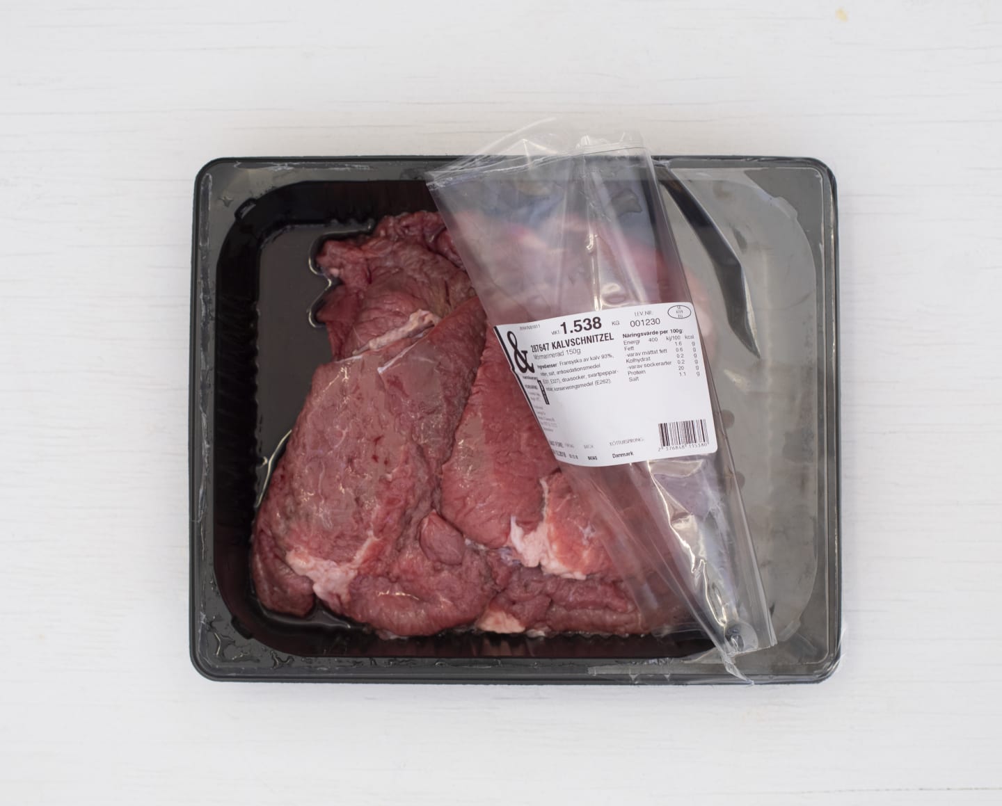 Kalvschnitzel mörmarinerad 150g/1,5kg - Bild 1 av 3
