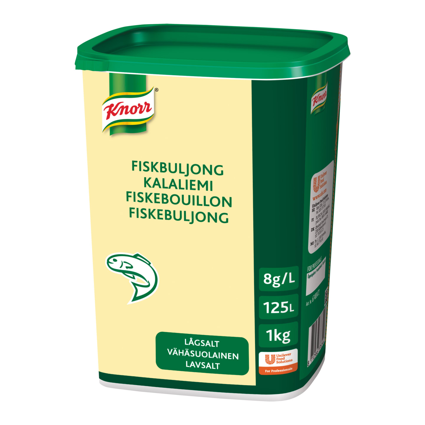 Fiskbuljong lågsalt 0,3% 1kg - Bild 1 av 2