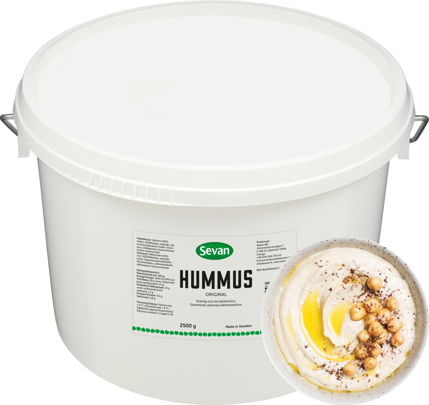 Hummus original 2,5kg - Bild 1 av 2