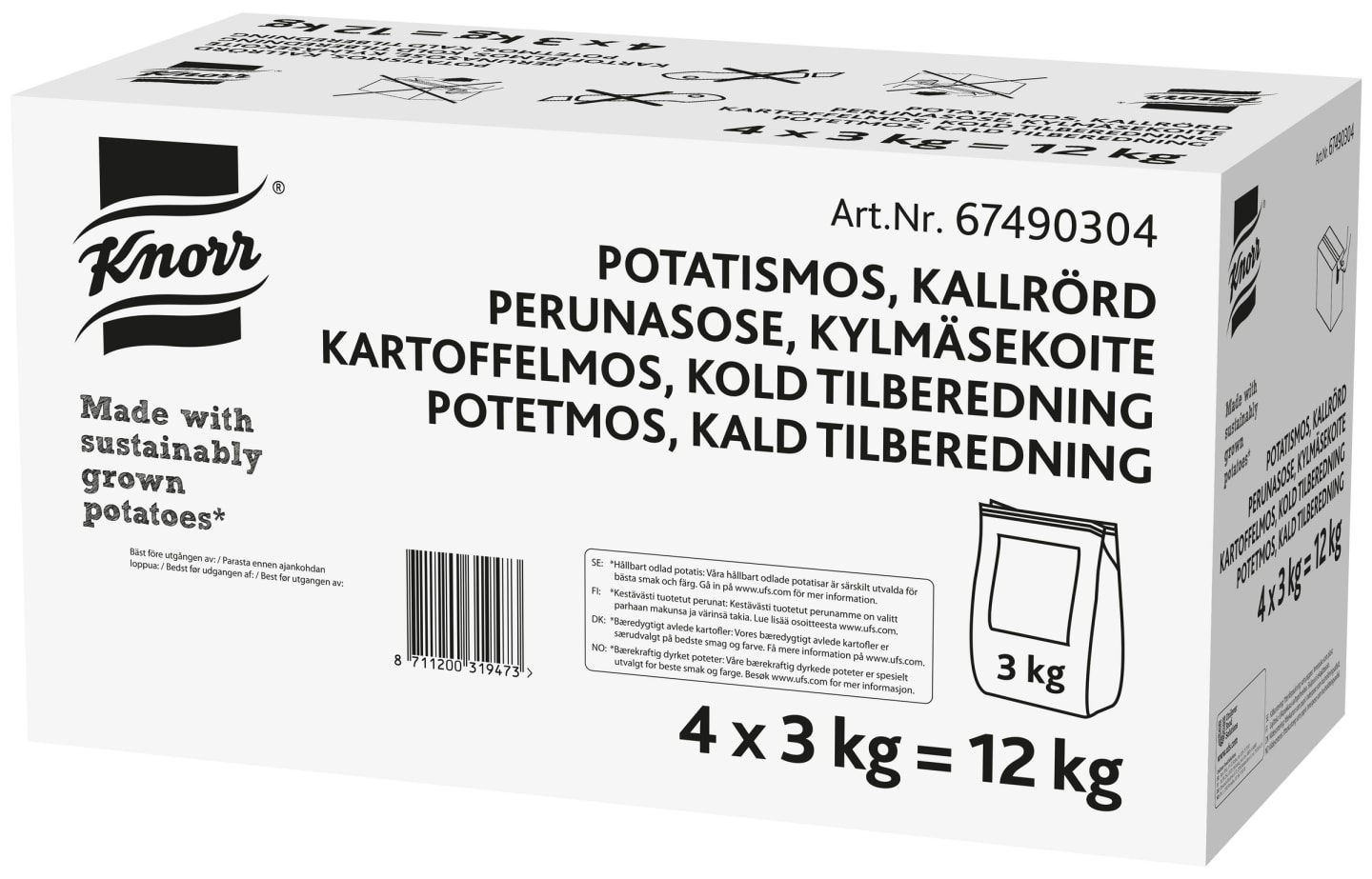 Potatismos kallrörd 3kg
