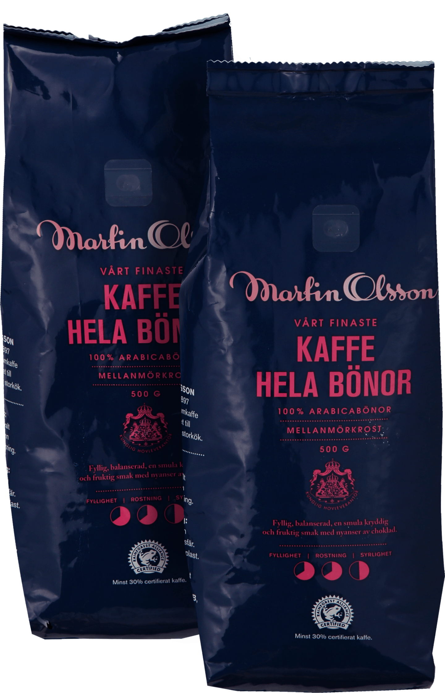 Martinkaffe mellanmörk hel böna 500g - Bild 1 av 3