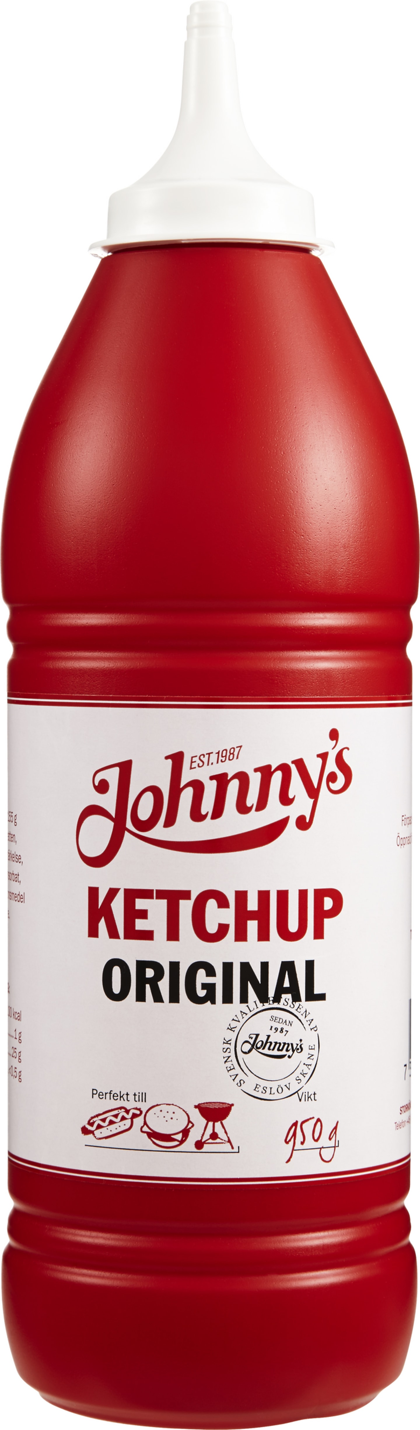 Ketchup Johnnys pipflaska 950g