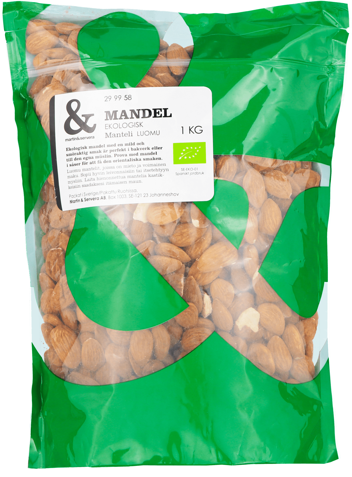Sötmandel hel eko 1kg - Bild 1 av 2