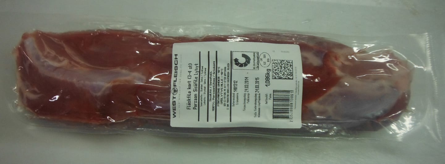 Fläskfilé kort 1/10kg