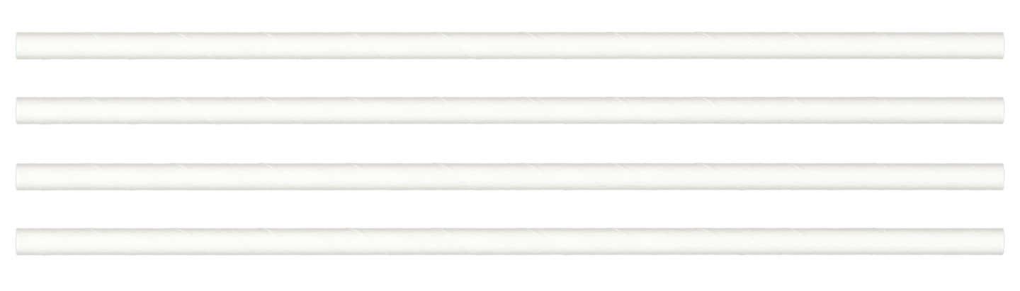 Papperssugrör off white 6x150mm 250st
