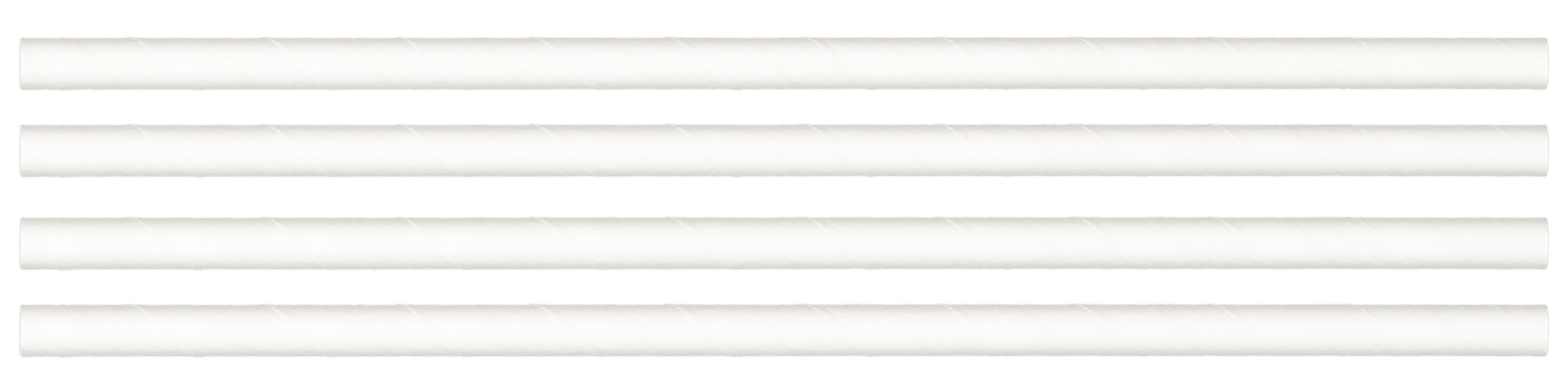 Papperssugrör off white 8x230mm 150st