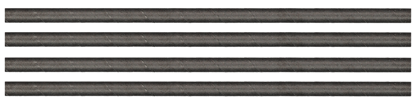Papperssugrör svart 8x230mm 150st