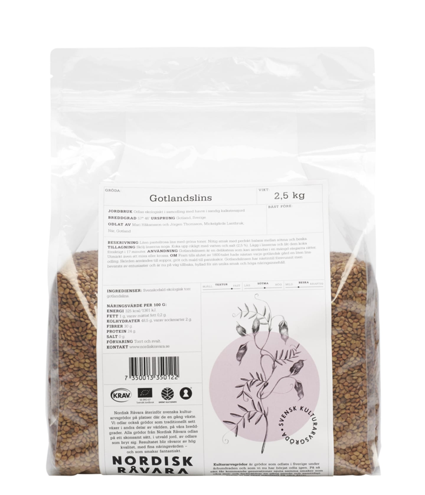 Gotlandslins 2,5kg - Bild 1 av 2