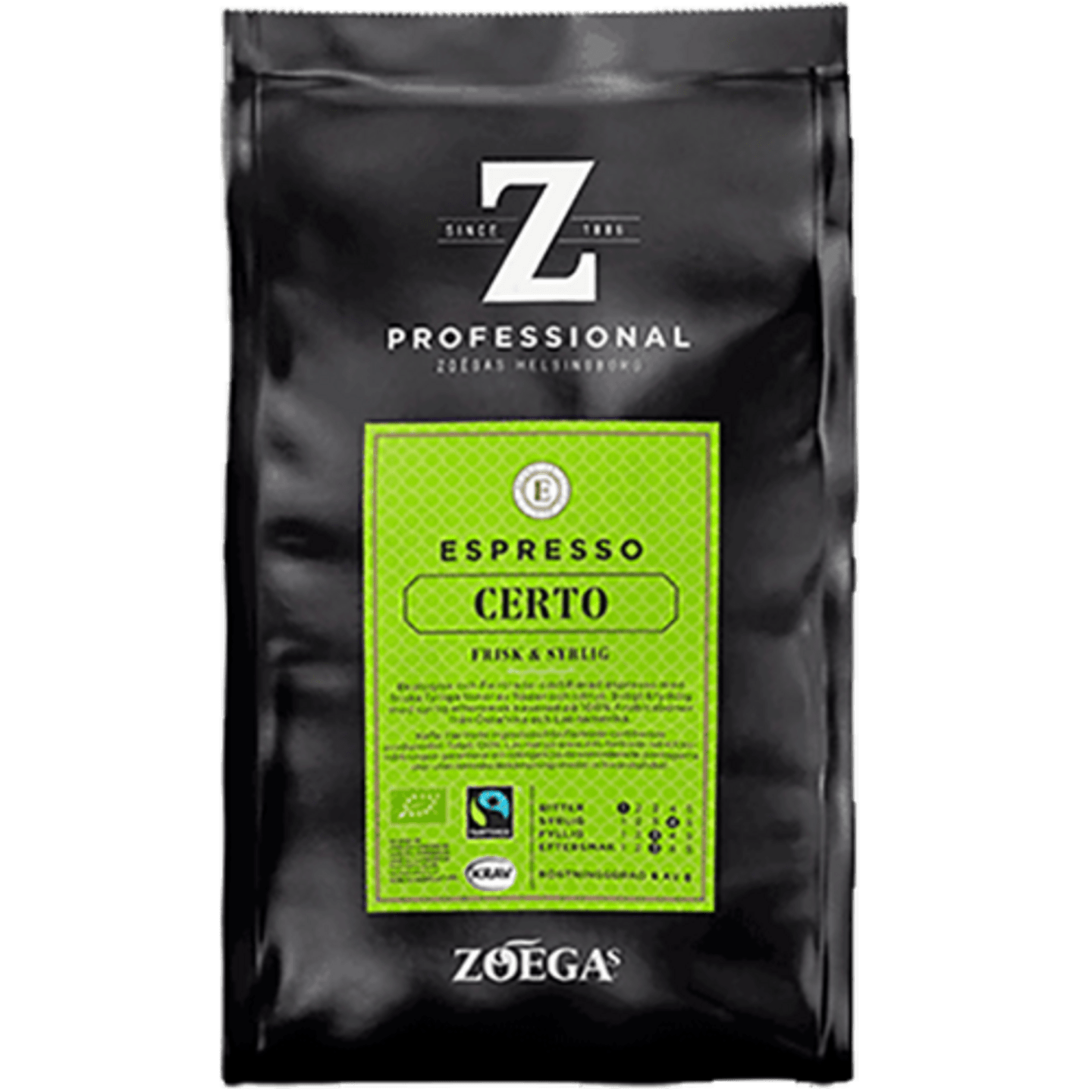 Zoégas Espresso Certo hel böna 500g