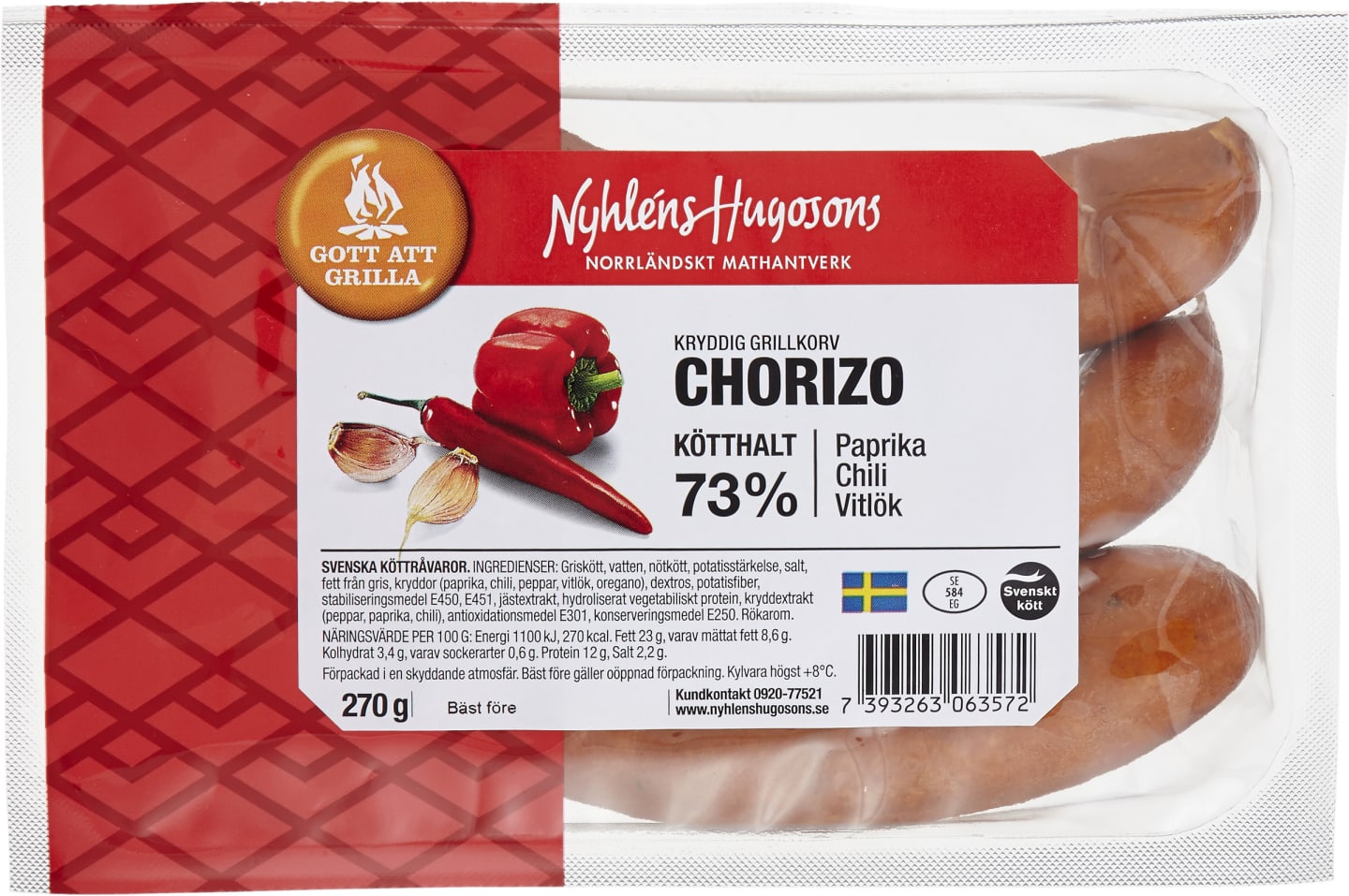 Chorizo 3x90g - Bild 1 av 2