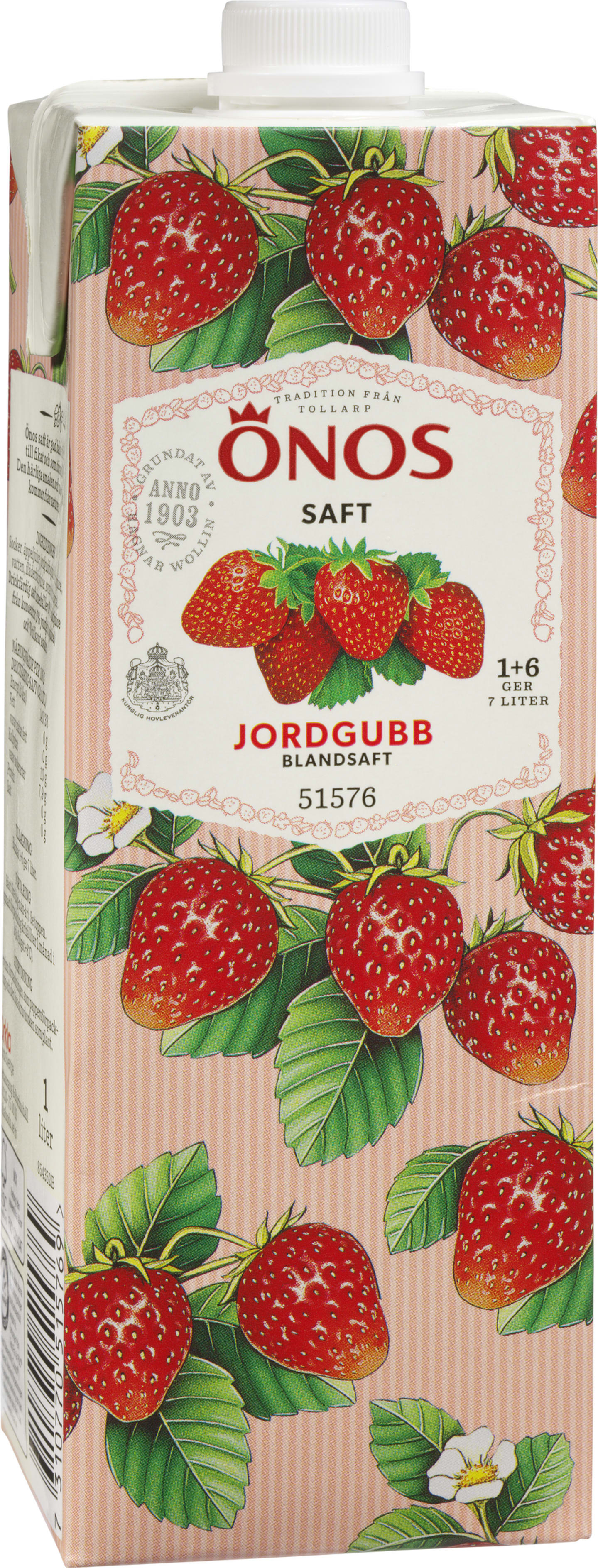 Blandsaft jordgubb 1L