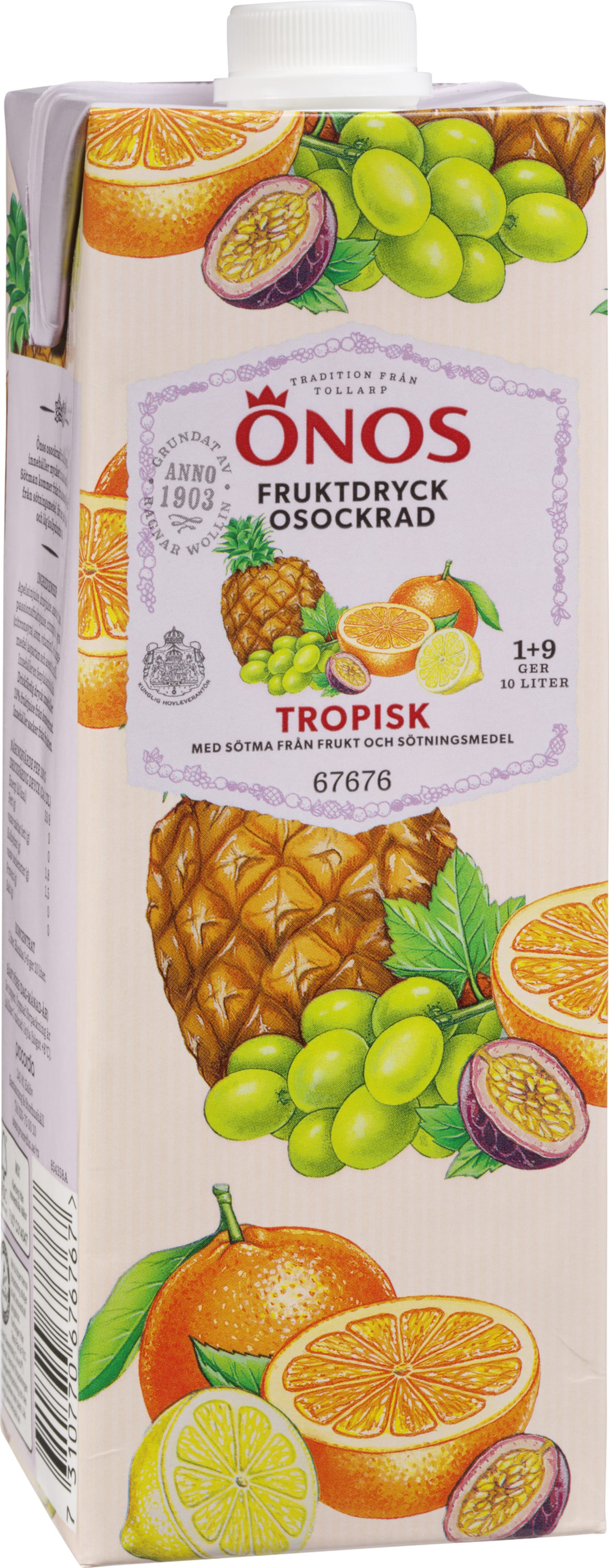 Tropisk Osockrad Fruktdryck 1+9 1L - Bild 1 av 1