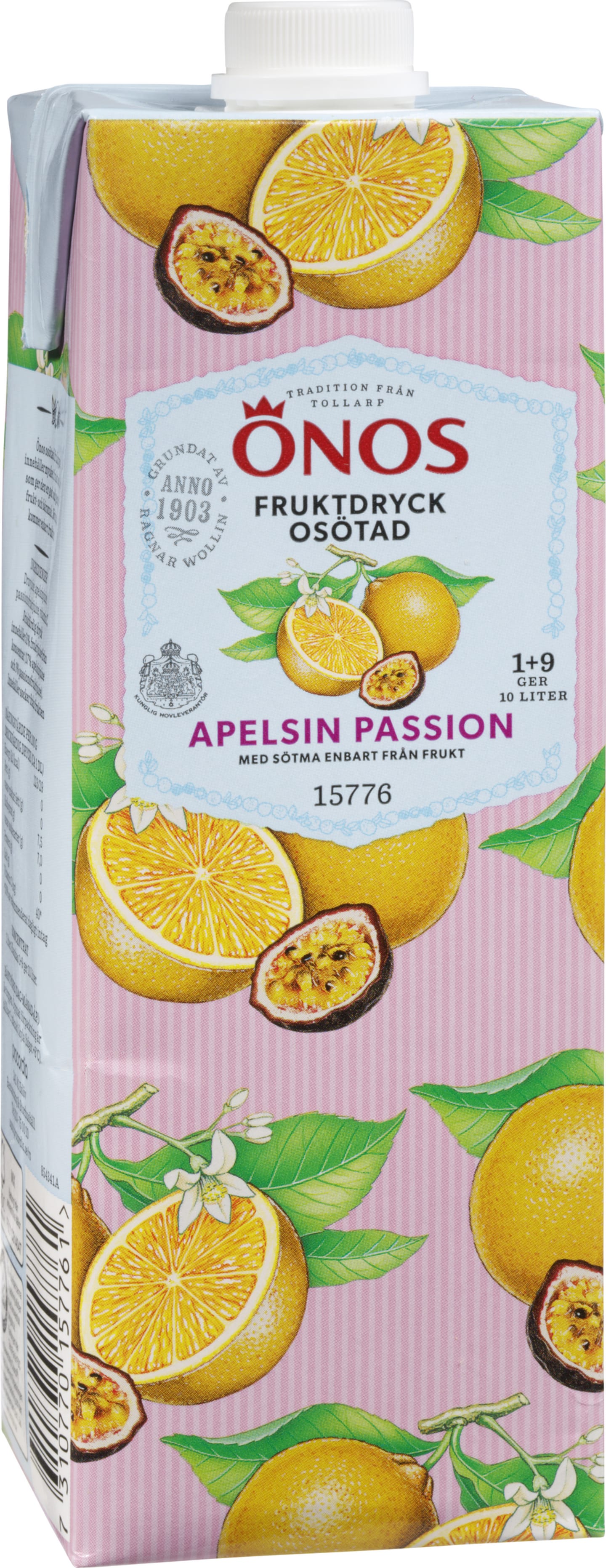 Apelsin Passion Fruktdryck Osötad 1x9 1L - Bild 1 av 1