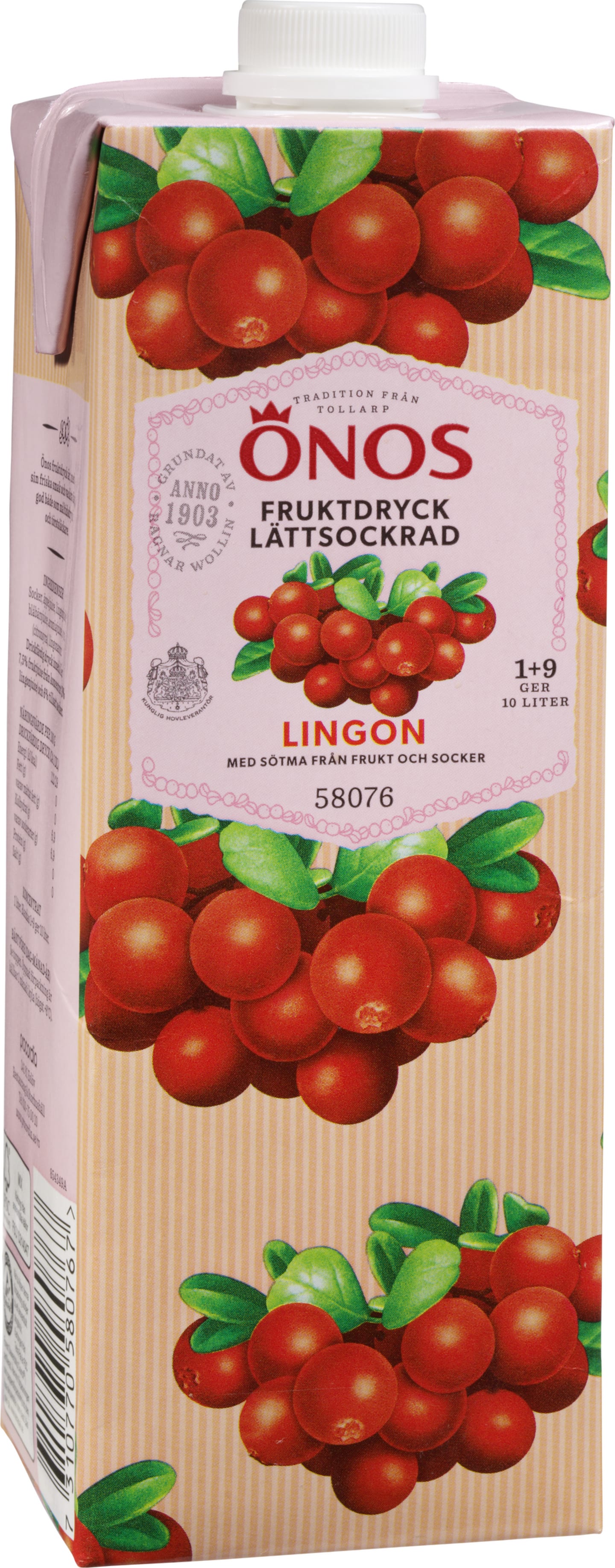 Lingon fruktdryck 1+9 1L - Bild 1 av 1