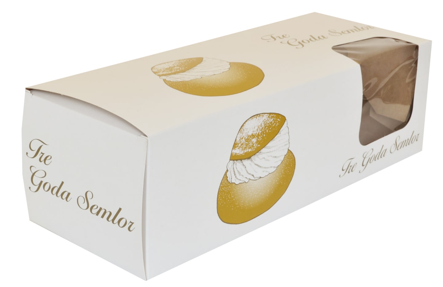 Semlekartong 3pack 500st