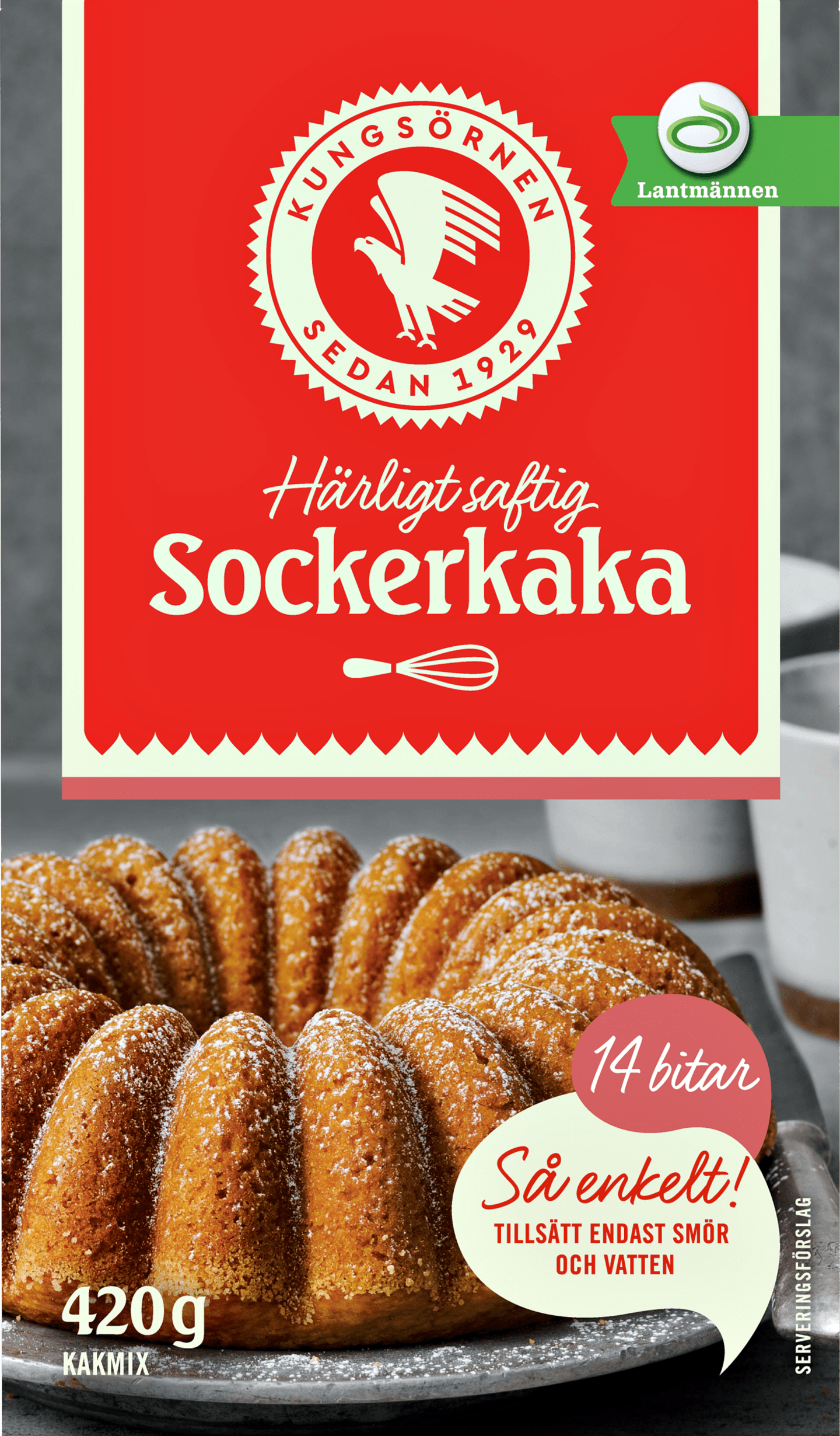 Sockerkaksmix 420g