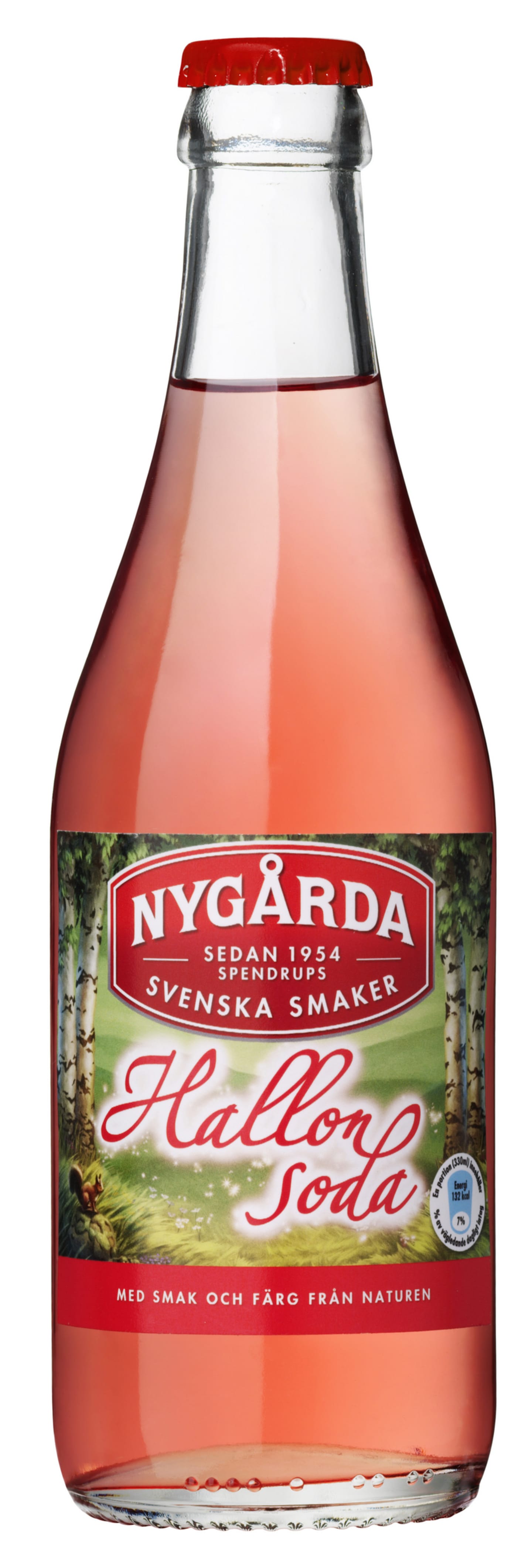 Nygårda hallonsoda returglas 33cl - Bild 1 av 1
