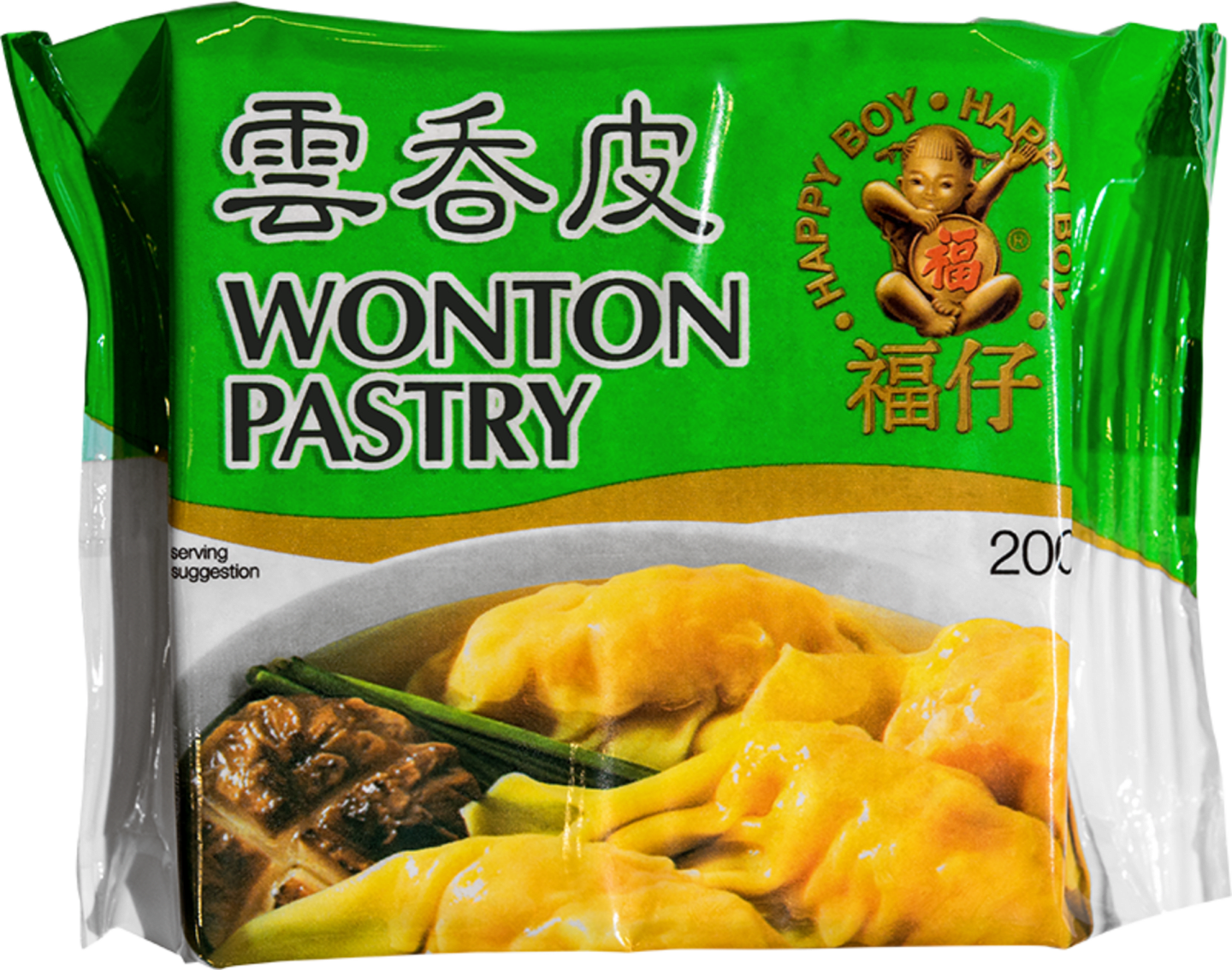 Wontonblad gul 8x8cm 200g