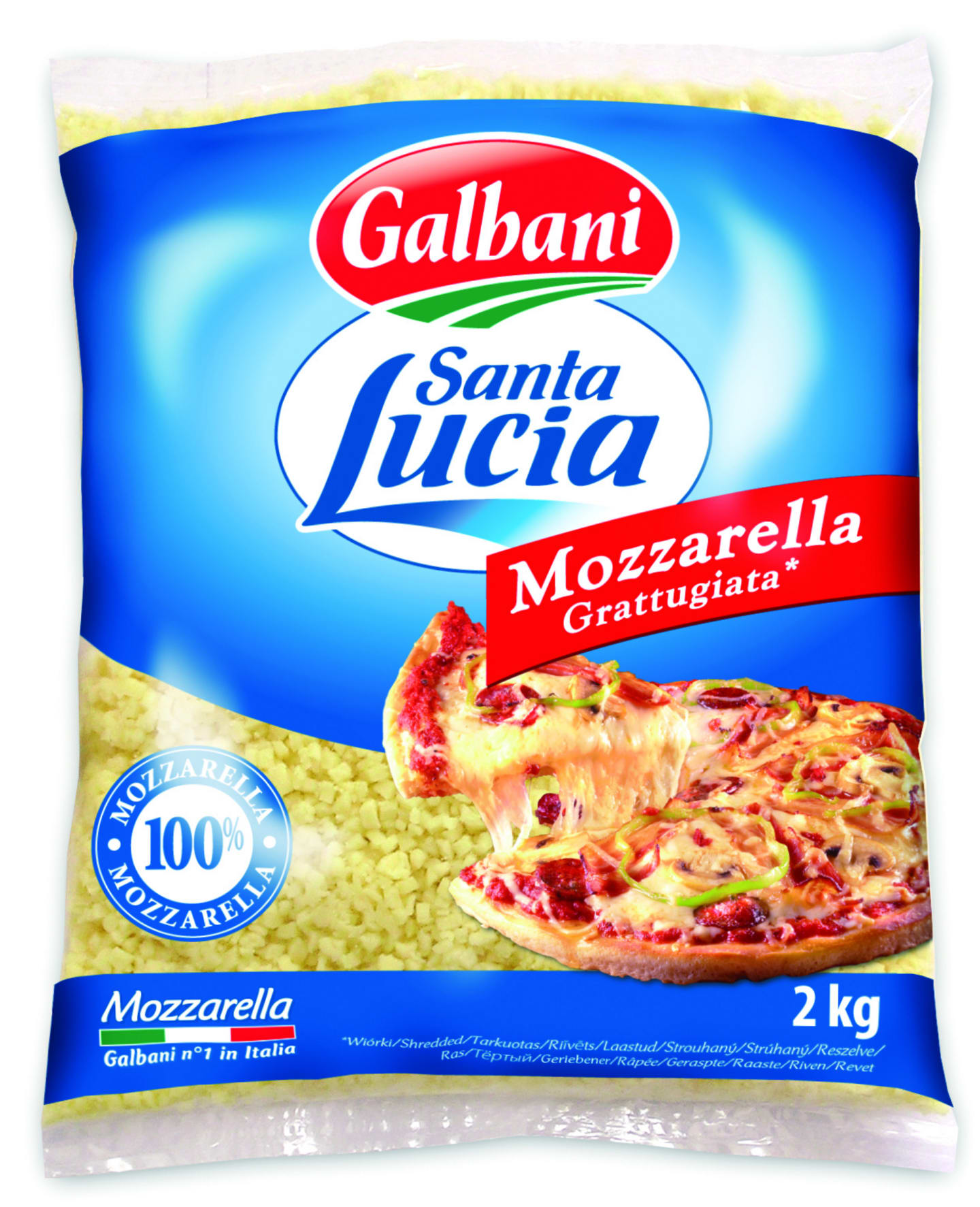 Mozzarella Grattugiata fintärnad 2kg - Bild 1 av 1