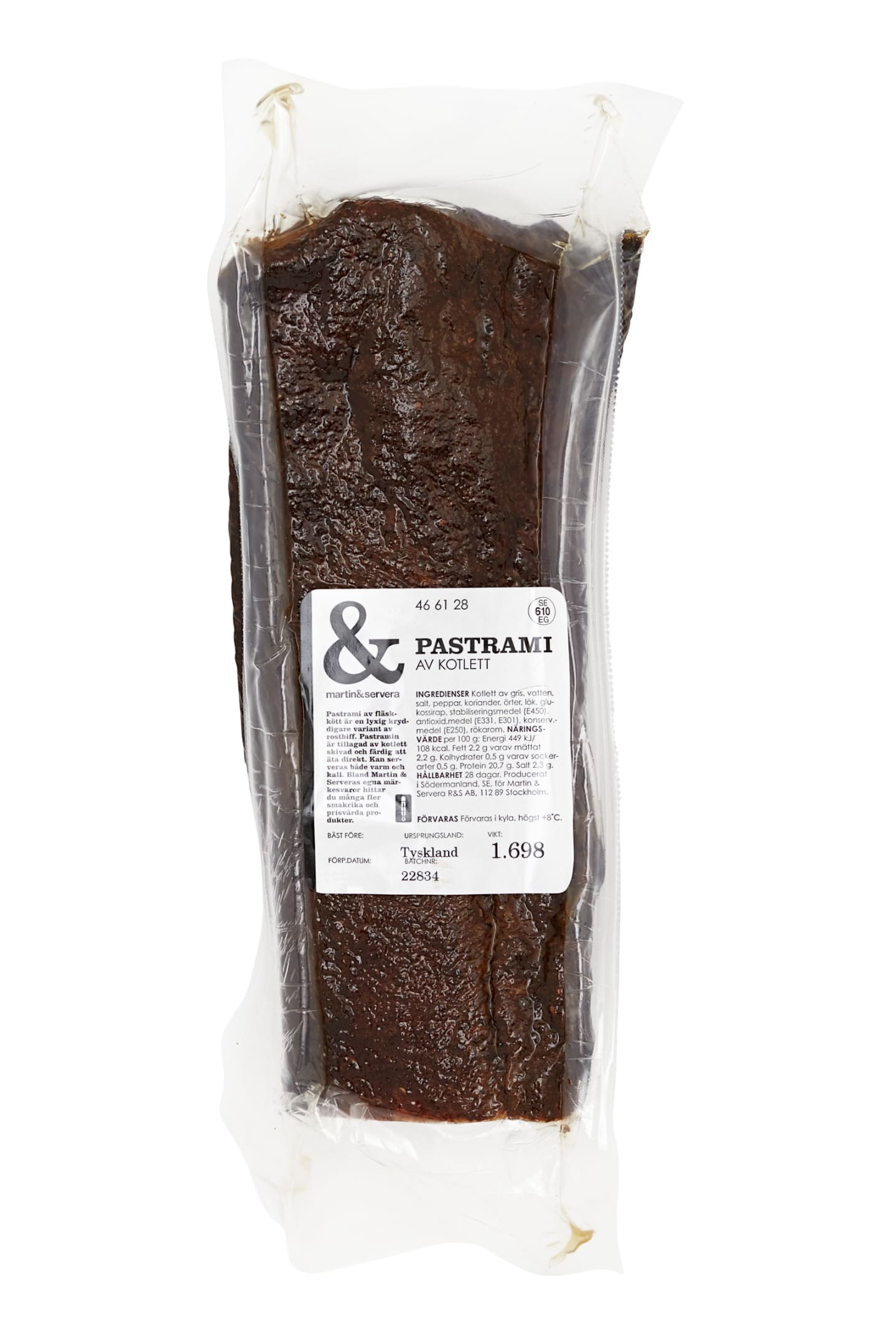 Pastrami fläskkotlett 2kg - Bild 1 av 3