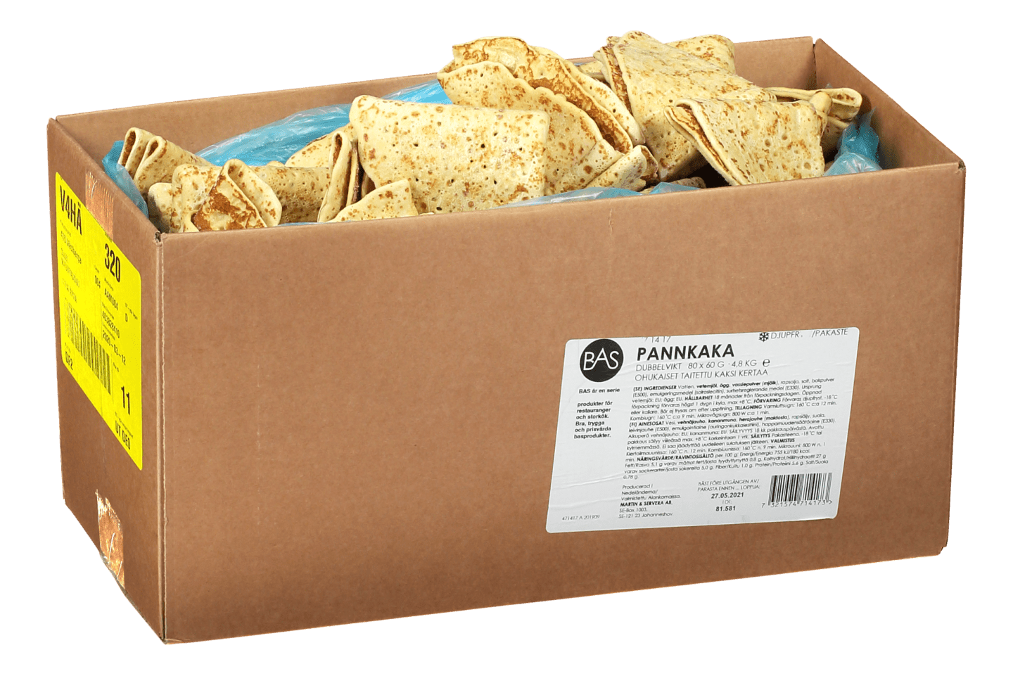 Tunnpannkaka dubbelvikt 60g/4,8kg - Bild 1 av 2
