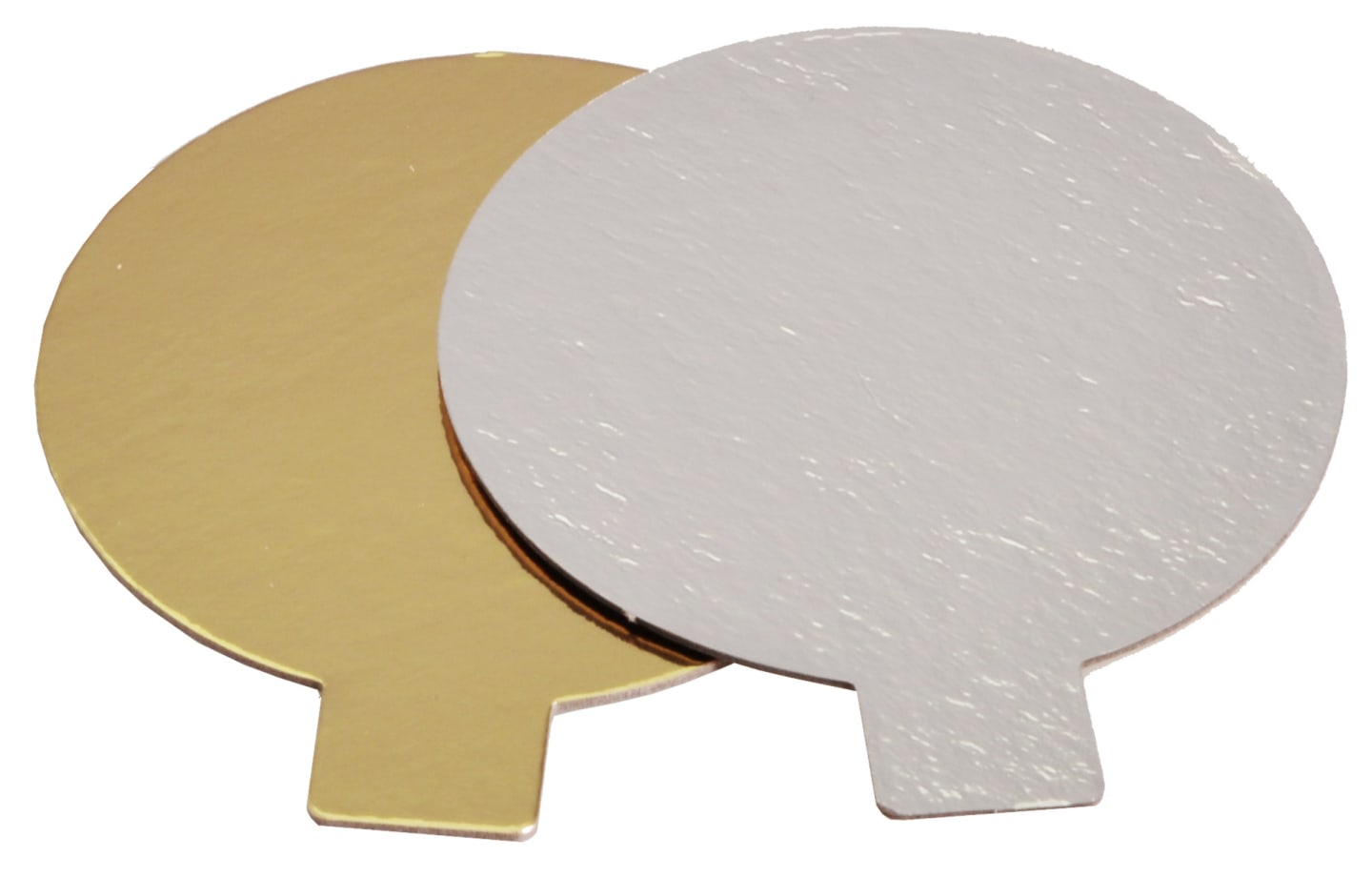 Tårtbricka öra guld silver 80mm 250st
