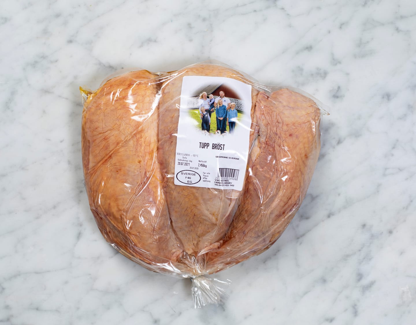 Ungtuppbröstfilé med skinn 500g/2x2,5kg - Bild 1 av 2