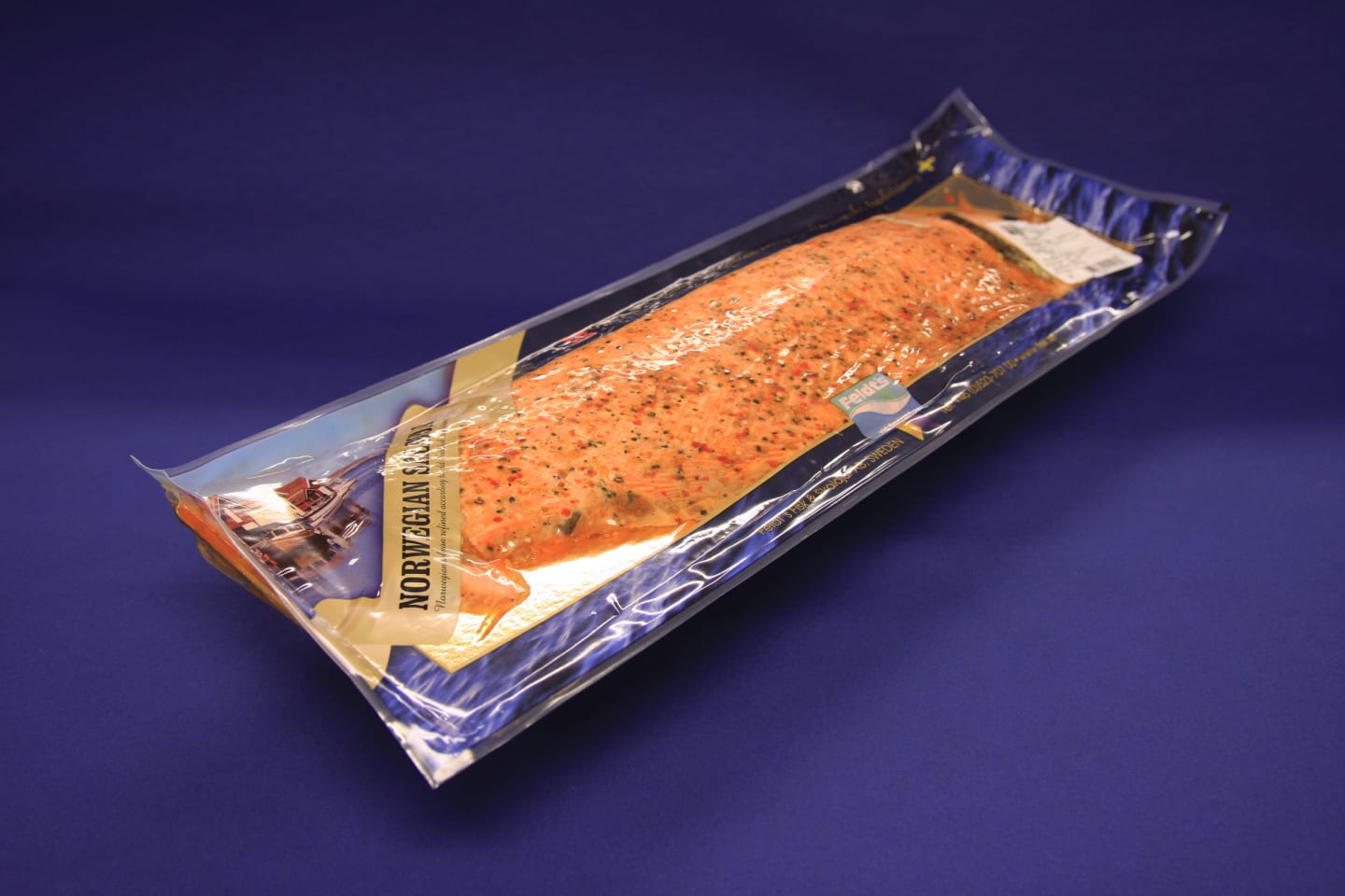 Lax varmrökt citronpeppar port 1,4kg - Bild 1 av 2