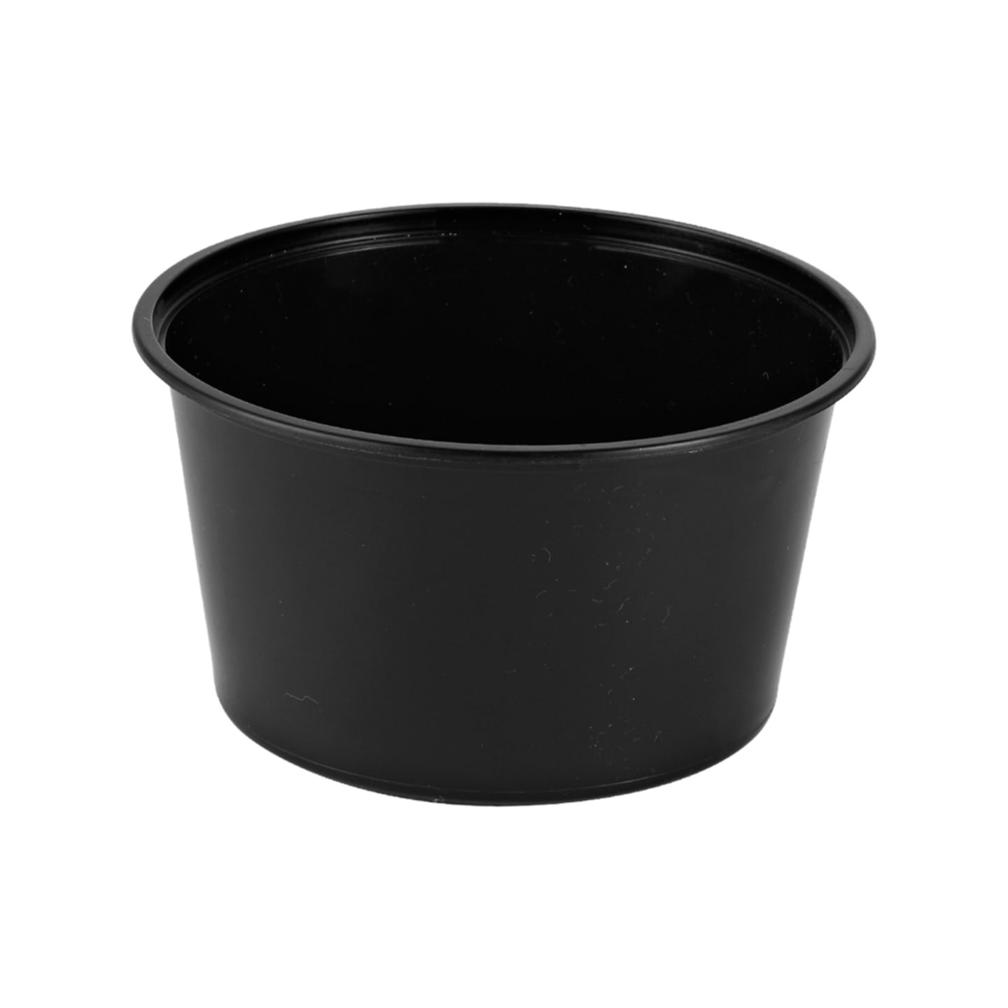 Mikroskål rund svart 450ml 50st