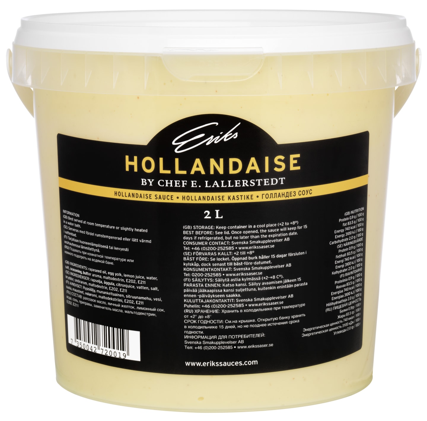 Hollandaisesås Eriks 2L