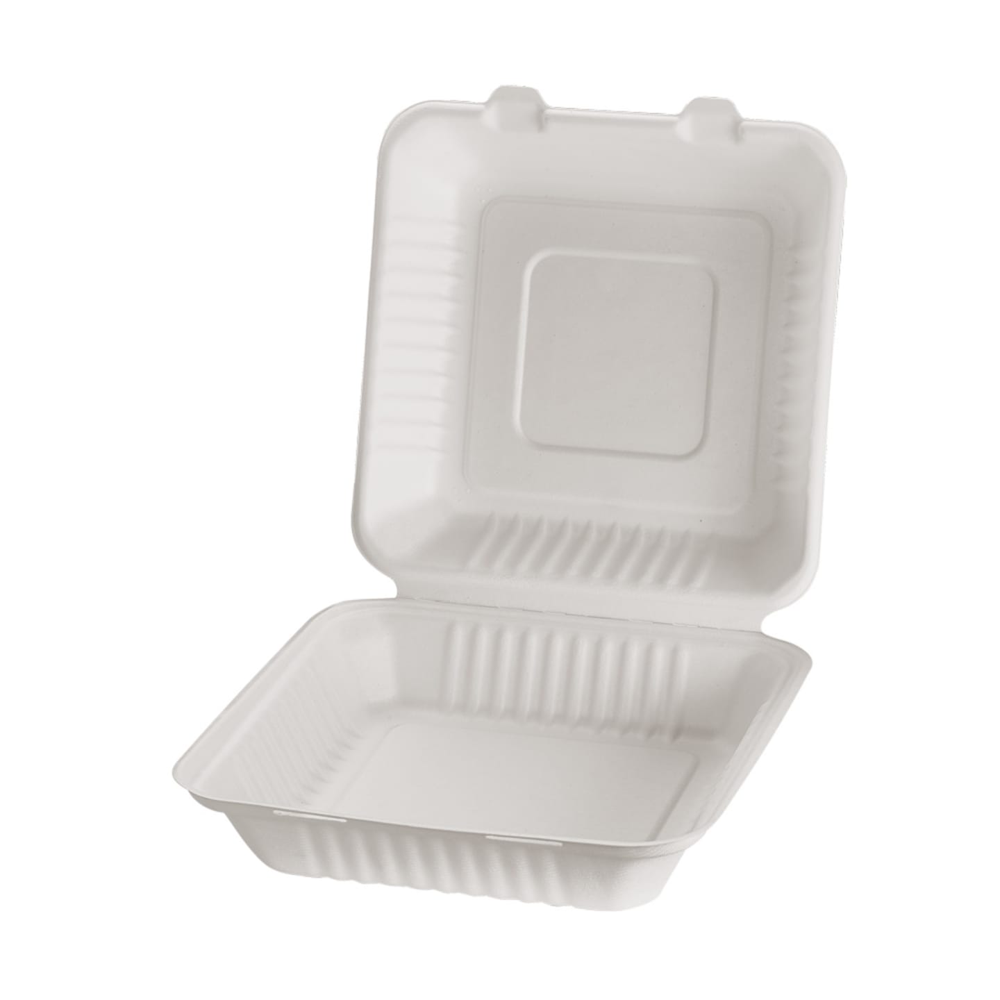 Hämtbox bagasse 1F 230x232x79mm vit 200st - Bild 1 av 2