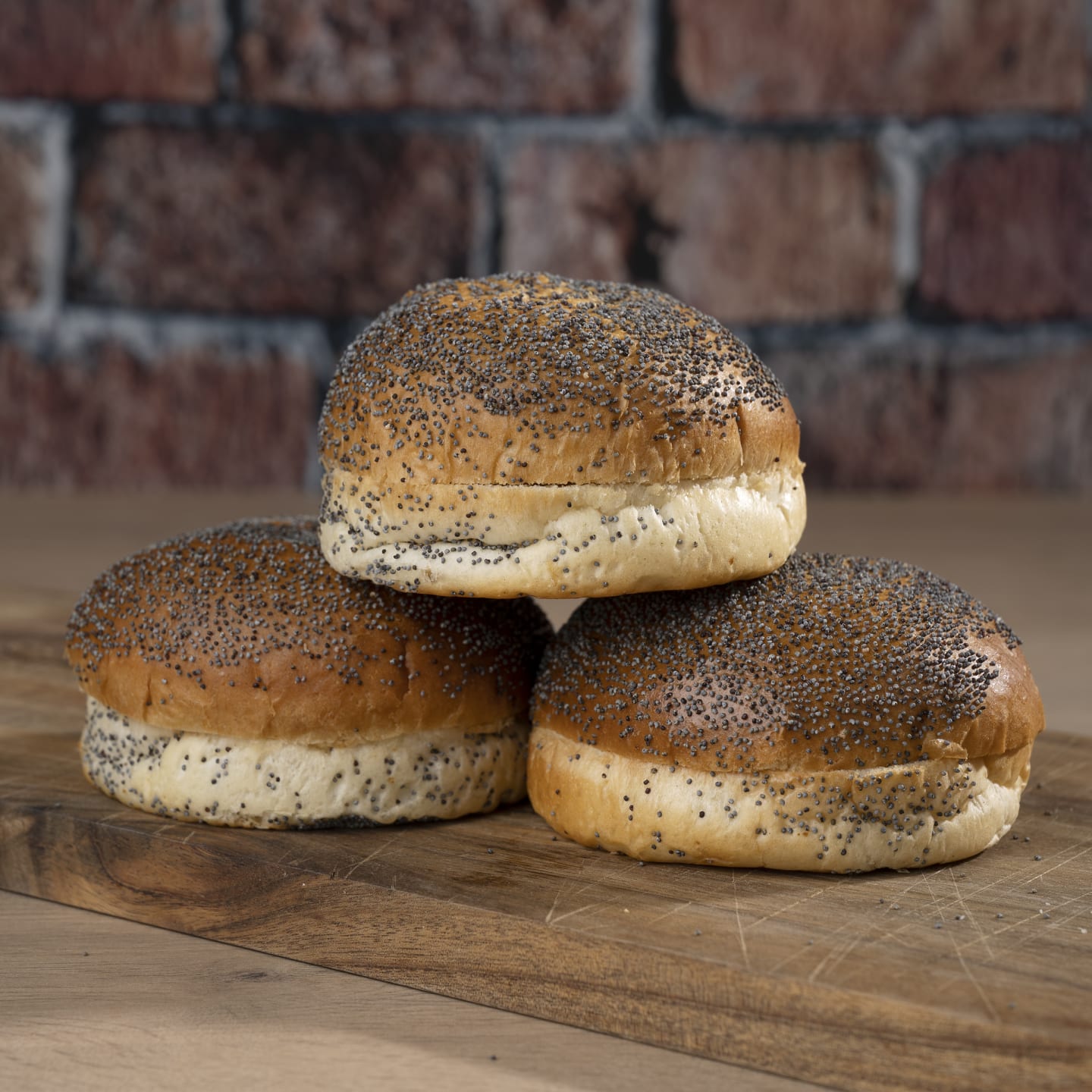 Hamburgerbröd Brioche vallmofrö 24x65g