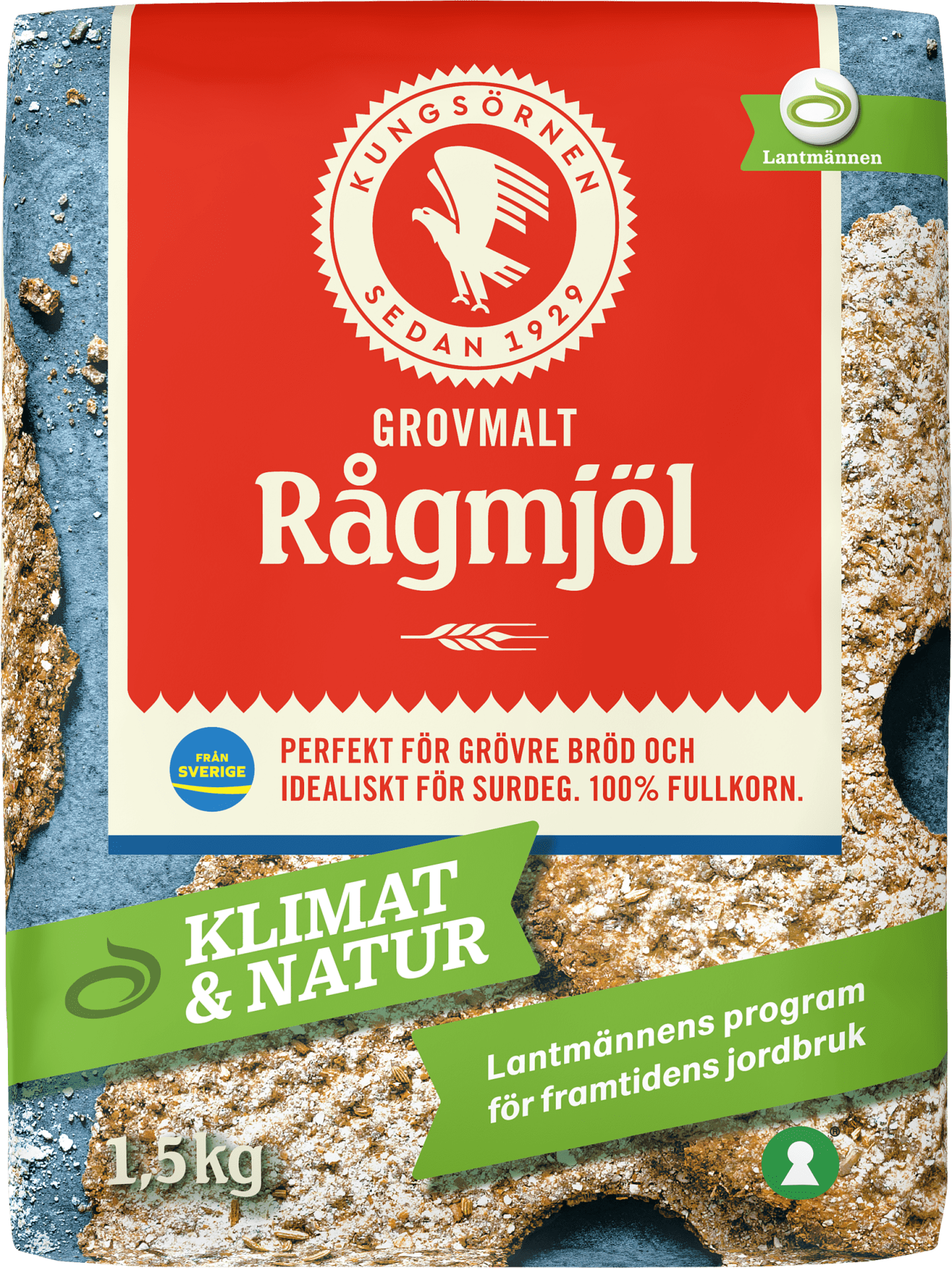 Rågmjöl grovt 1,5kg - Bild 1 av 1