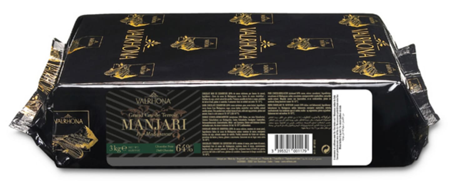 Manjari mörk choklad block 64% 3x1kg - Bild 1 av 1