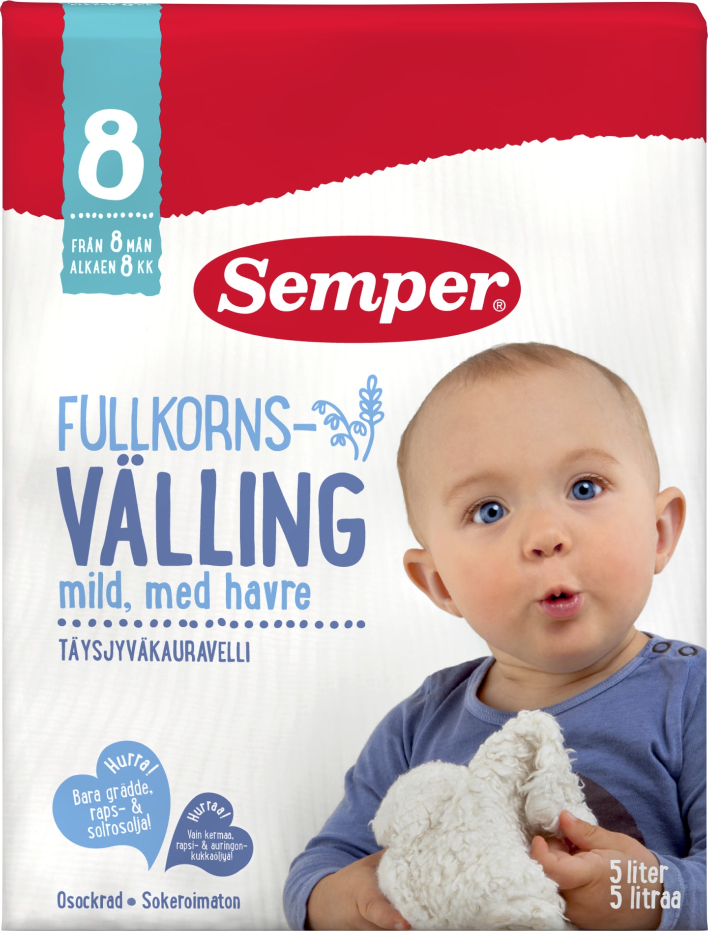 Fullkornsvälling mild osötad 8mån 725g
