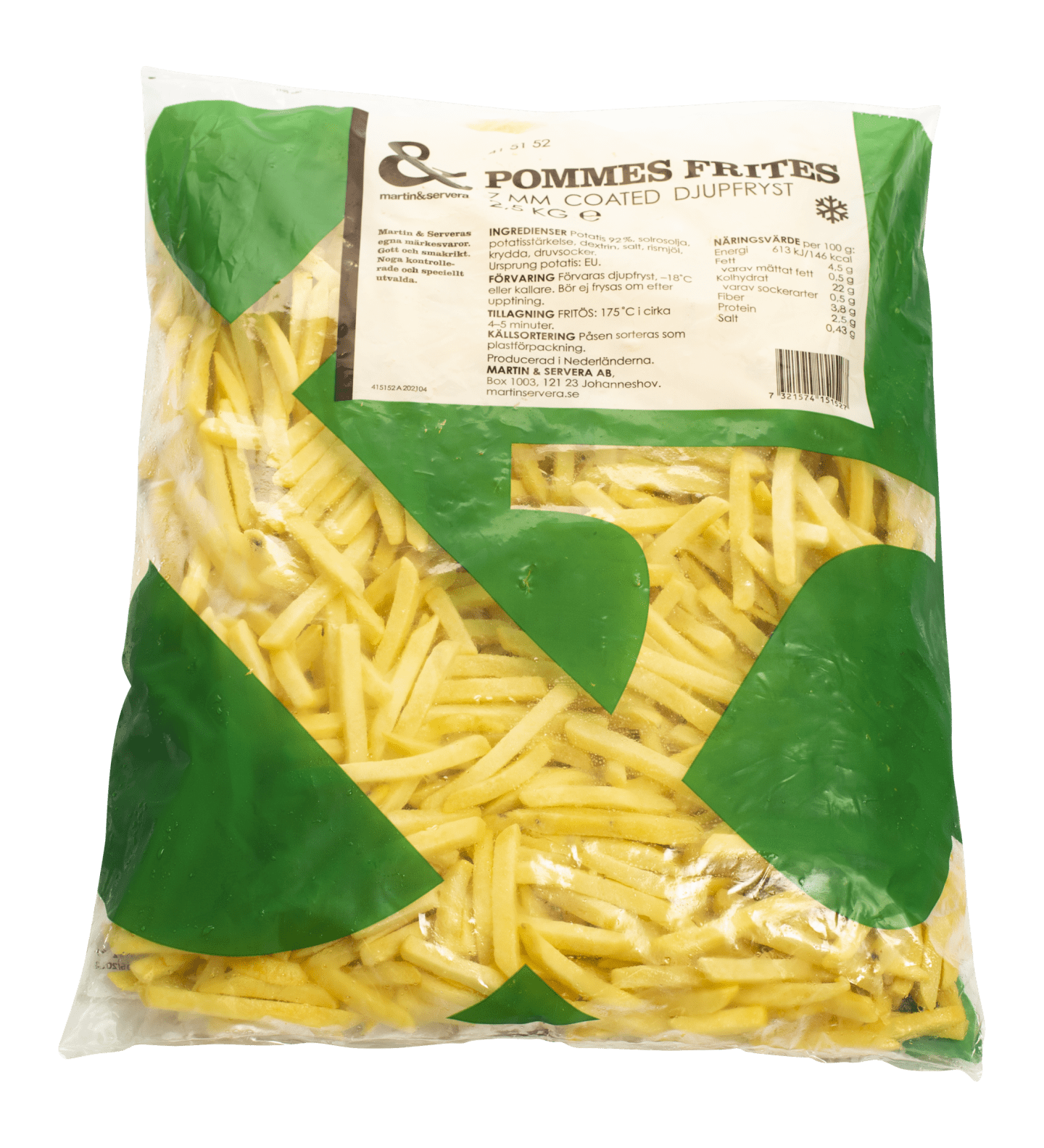 Pommes frites coated 7mm 2,5kg - Bild 1 av 3