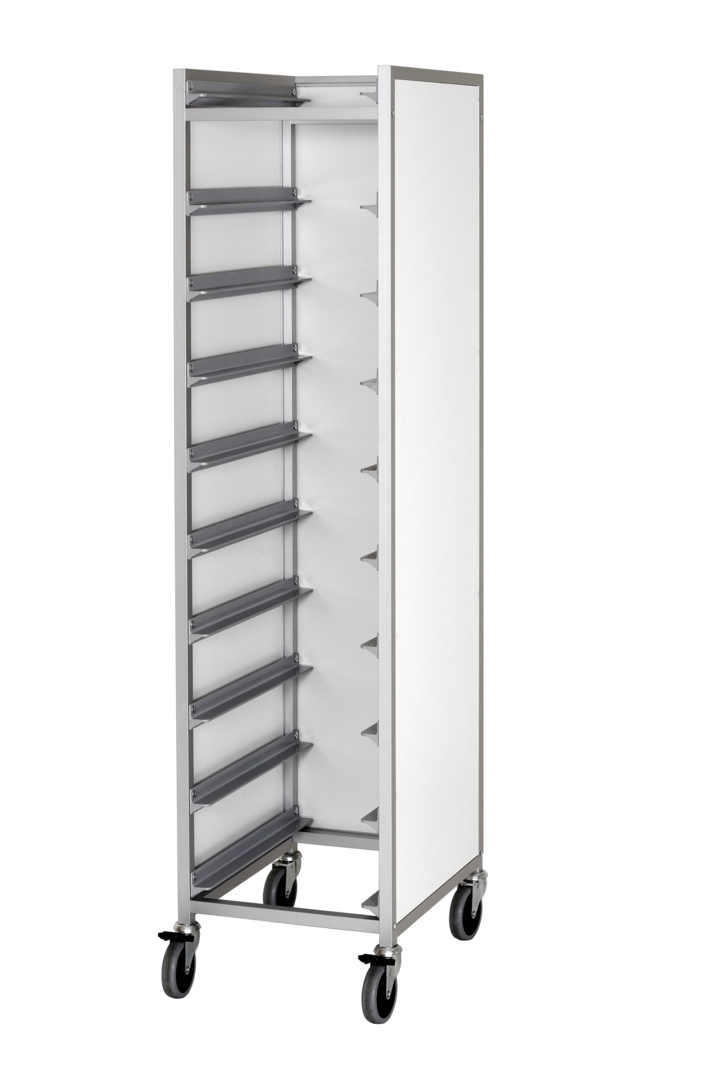 Brickvagn vit laminat 330x430mm 1x10 Flatpack