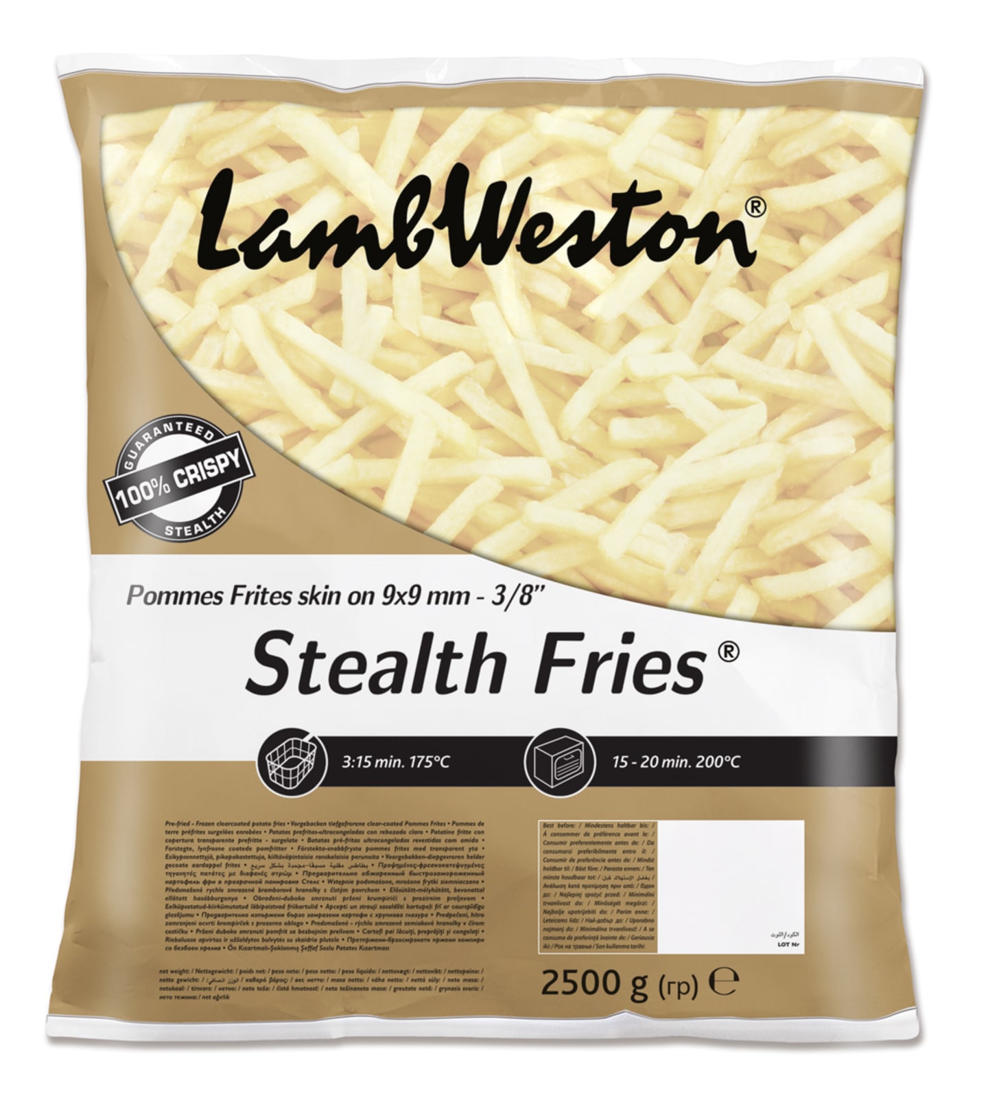 Pommes Stealth med skal 9mm 2,5kg - Bild 1 av 2