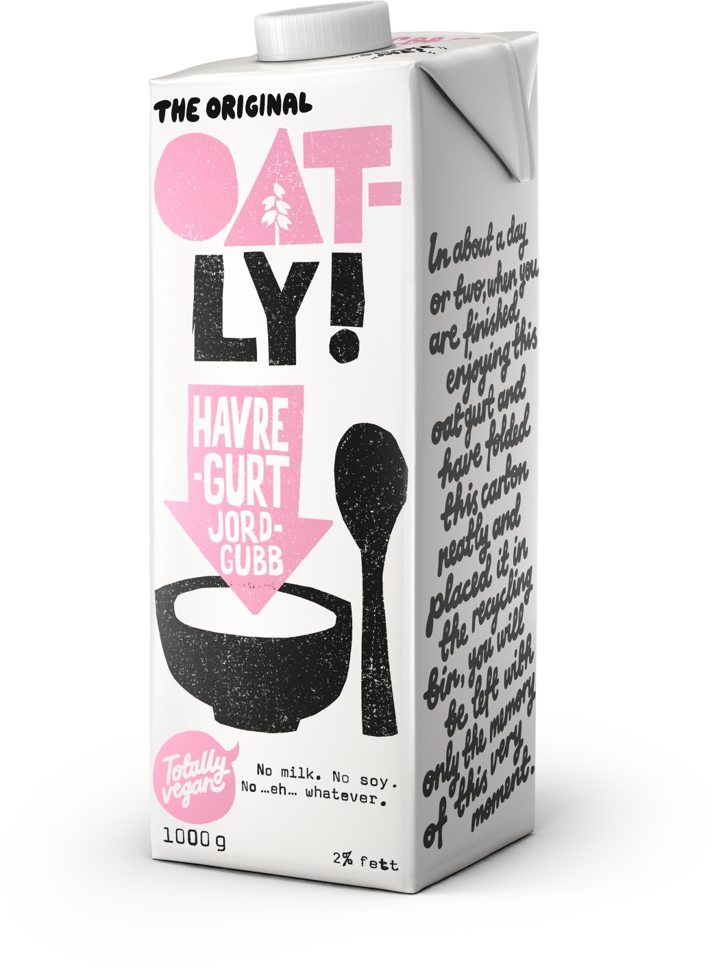 Havregurt jordgubb Oatly 1kg
