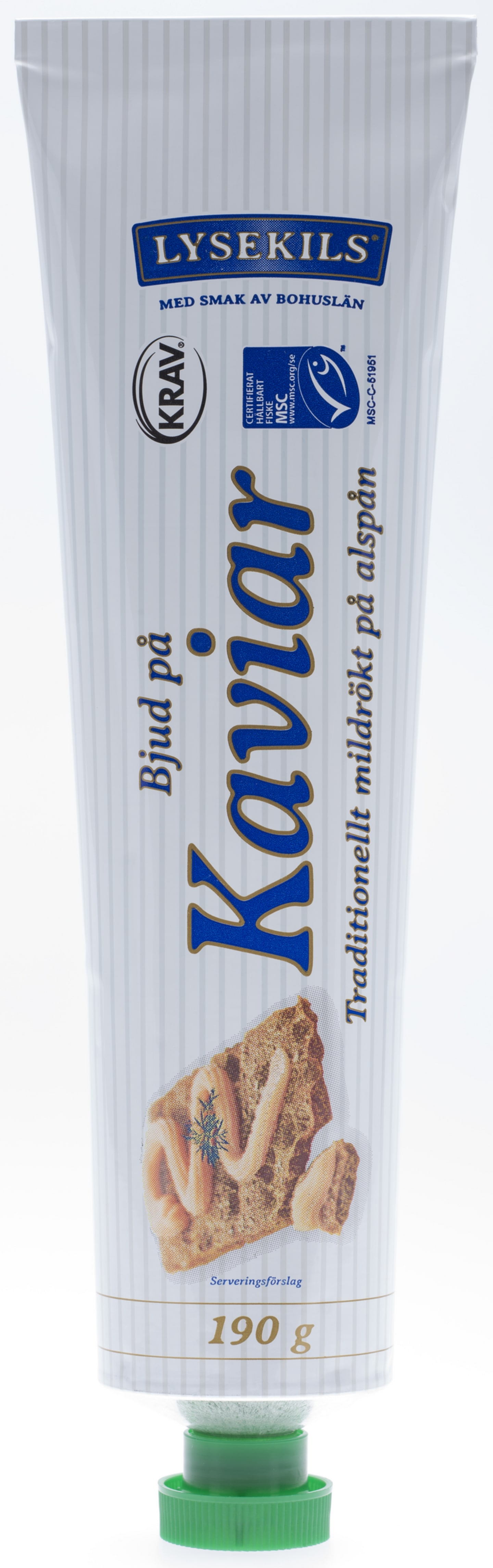 Lysekils kaviar mildrökt MSC 190g