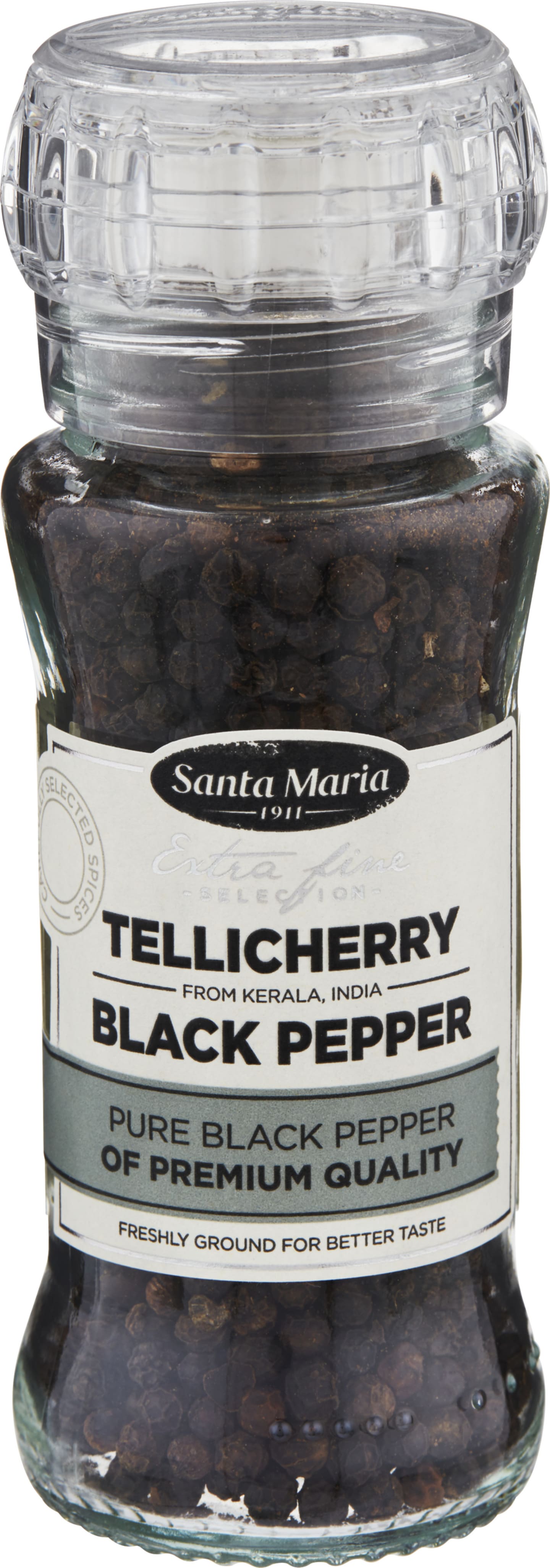 Tellicherry Black Pepper kvarn 70g