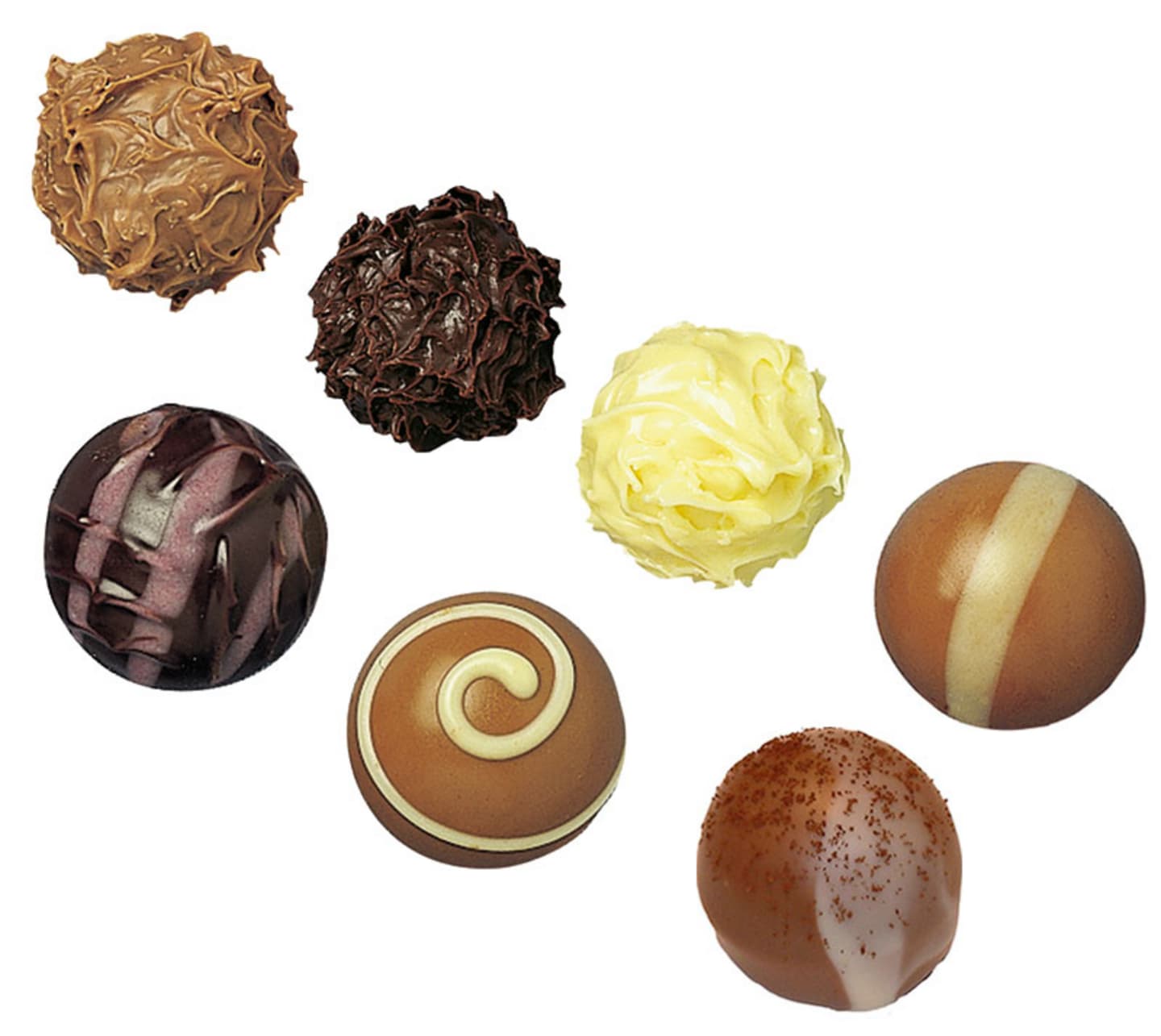 Tryffel selection choklad 7sorter 1,8kg