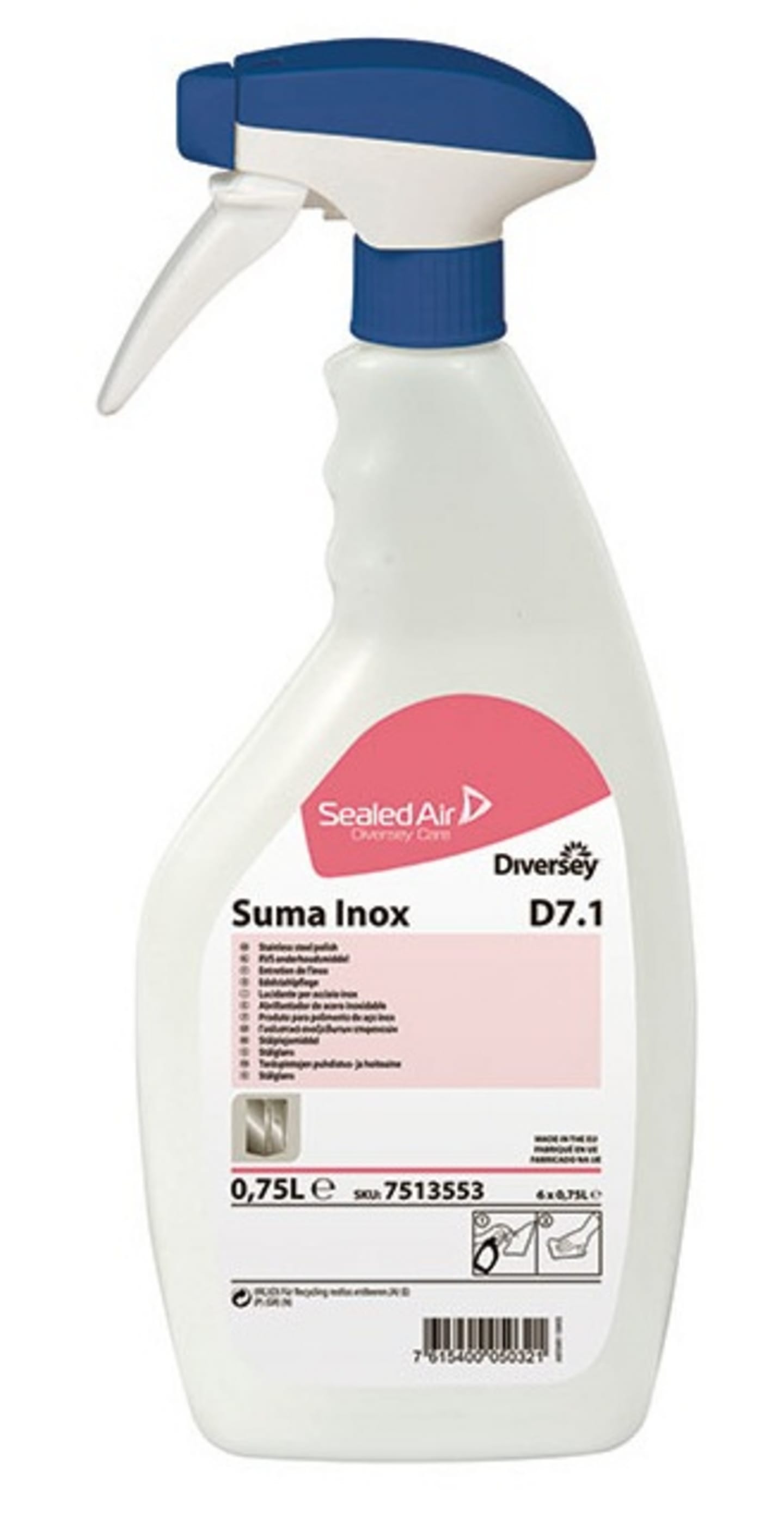 Rengöring rostfritt Suma Inox D7,1 750ml